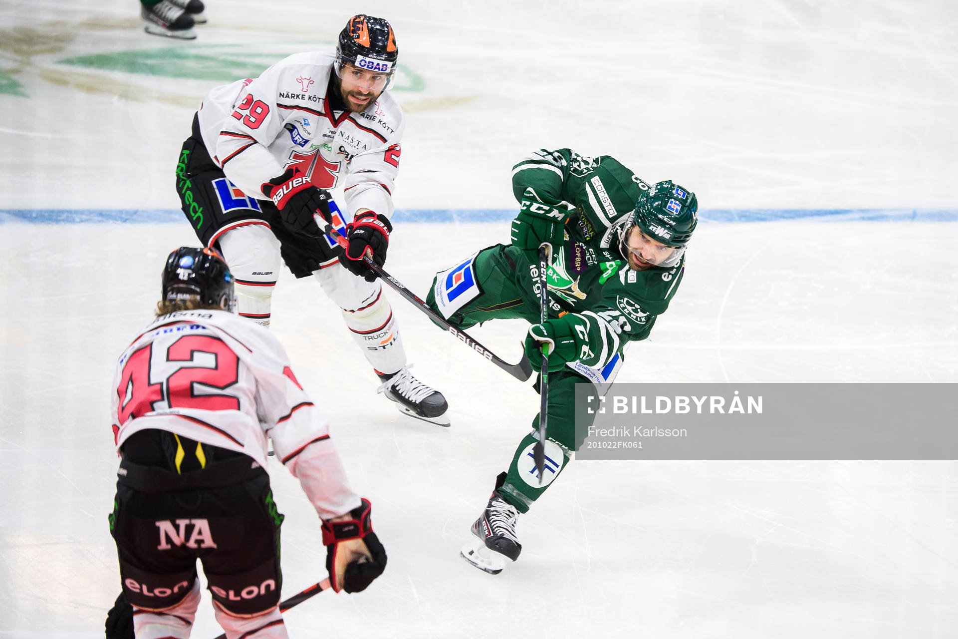 Örebros Ludvig Rensfeldt  och Färjestads Martin Johansson