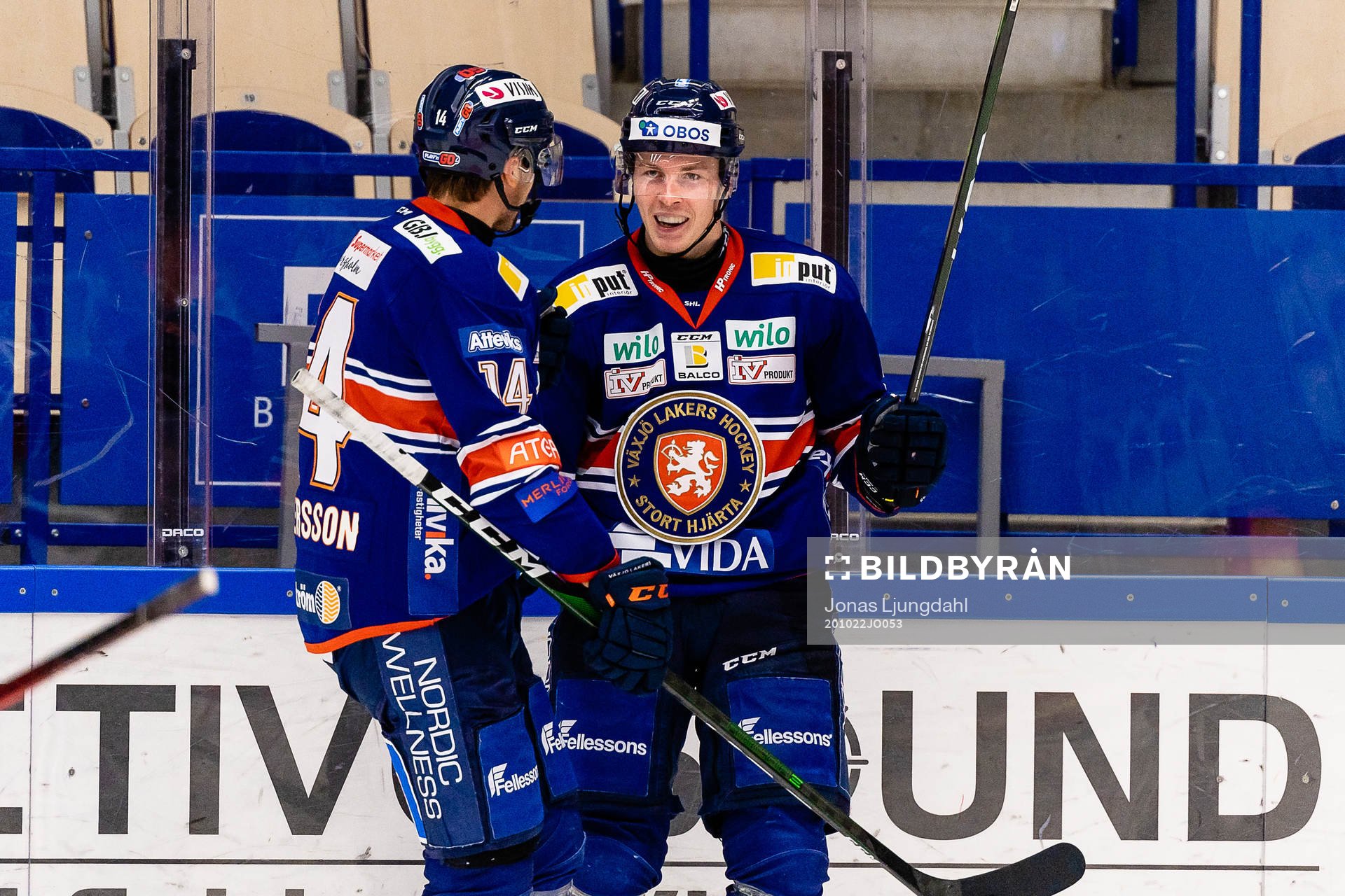 Växjös Juuso Vainio jublar