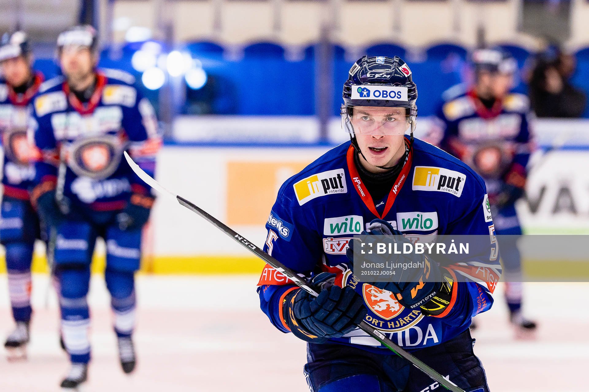 Växjös Juuso Vainio jublar