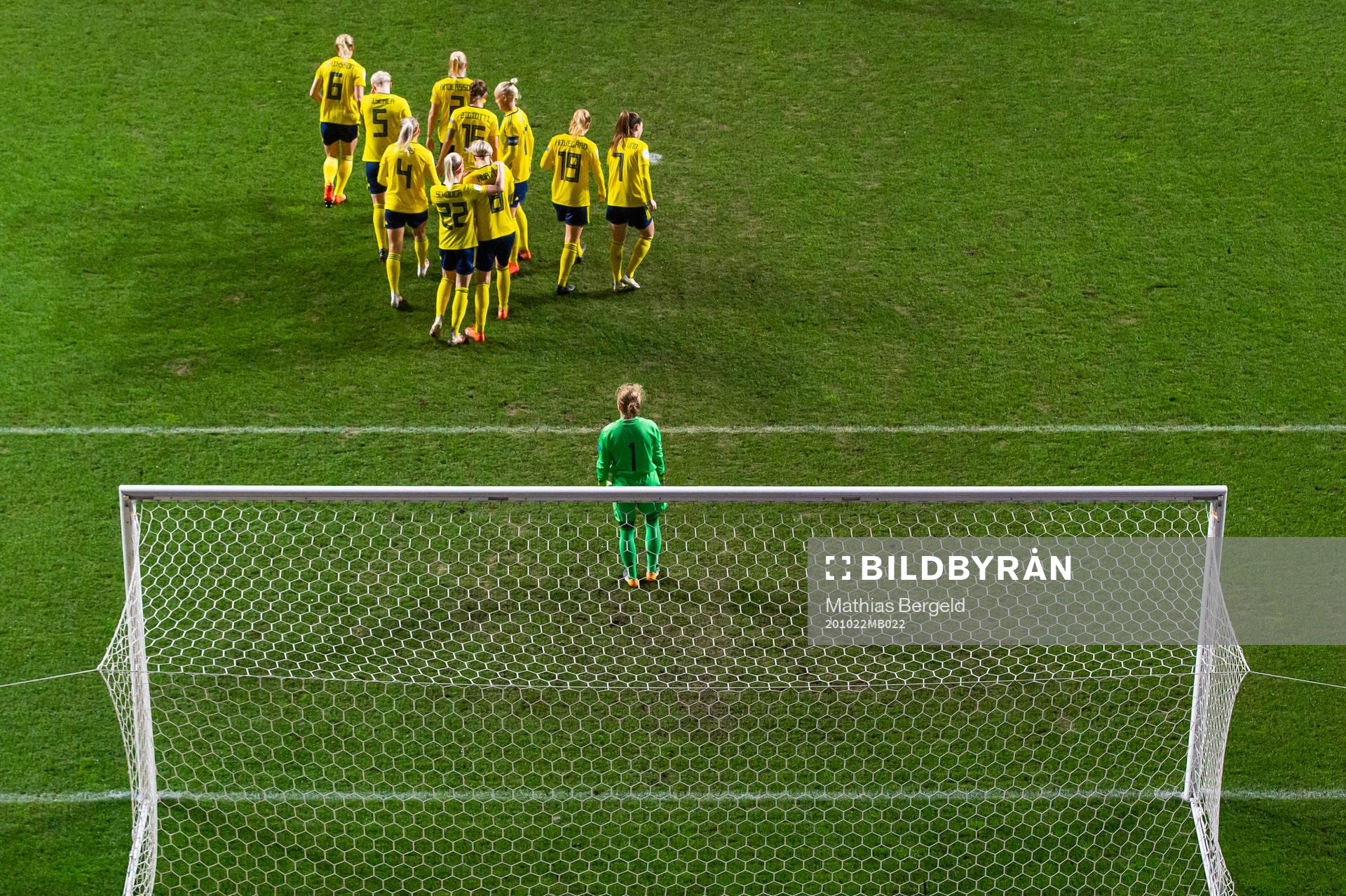 Players of Sweden celebrate