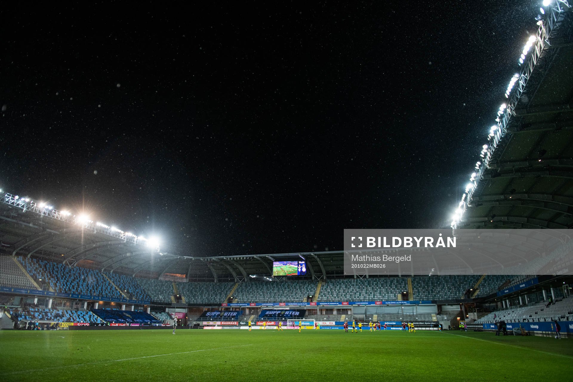 Empty seats at Gamla Ullevi stadium