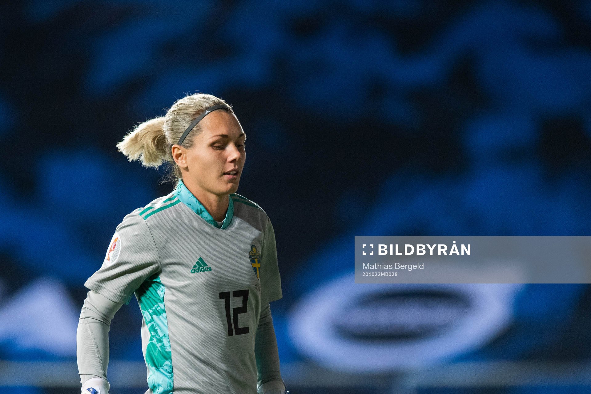 Goalkeeper Jennifer Falk of Sweden