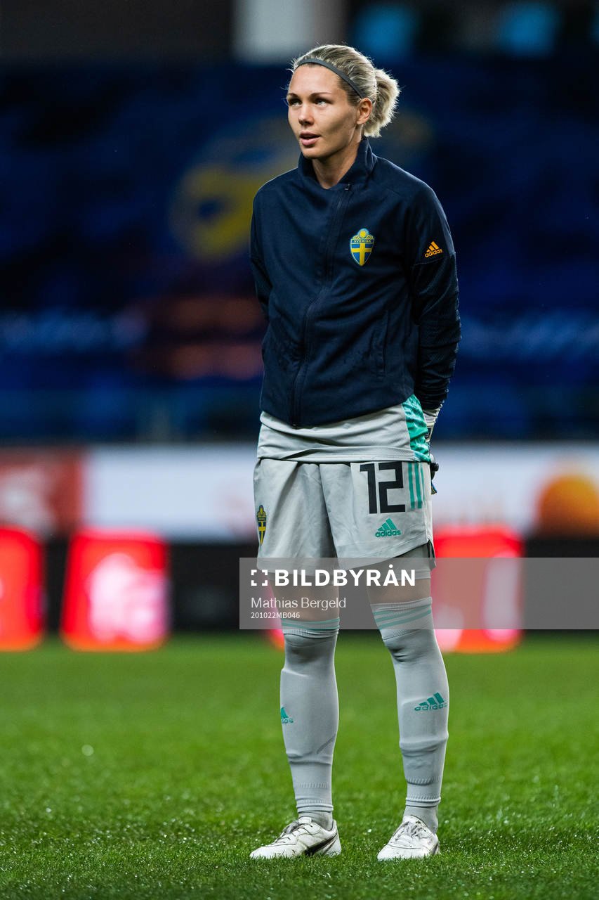 Goalkeeper Jennifer Falk of Sweden