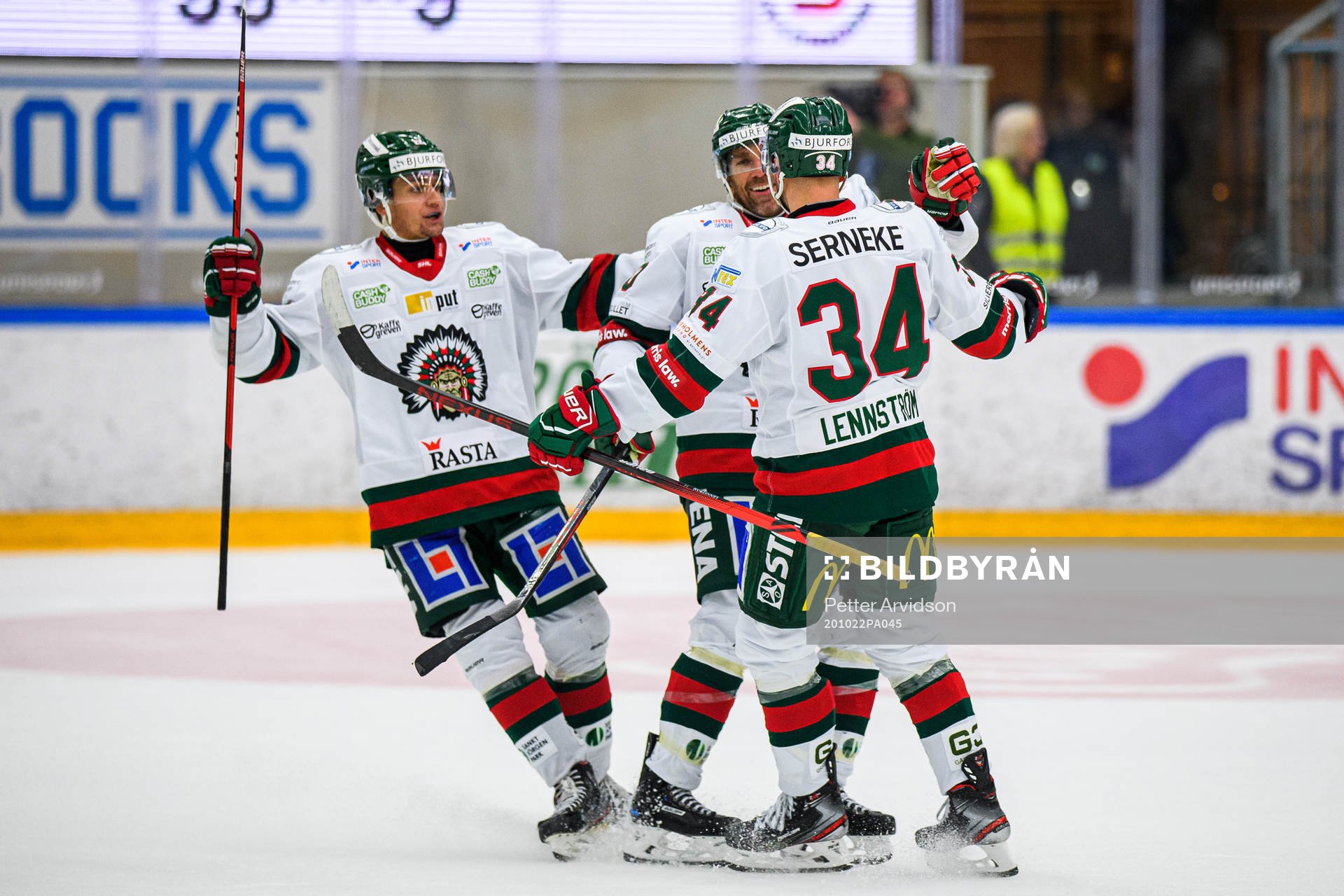 Frölundas Linus Nässén, Joel Lundqvist och Theodor
