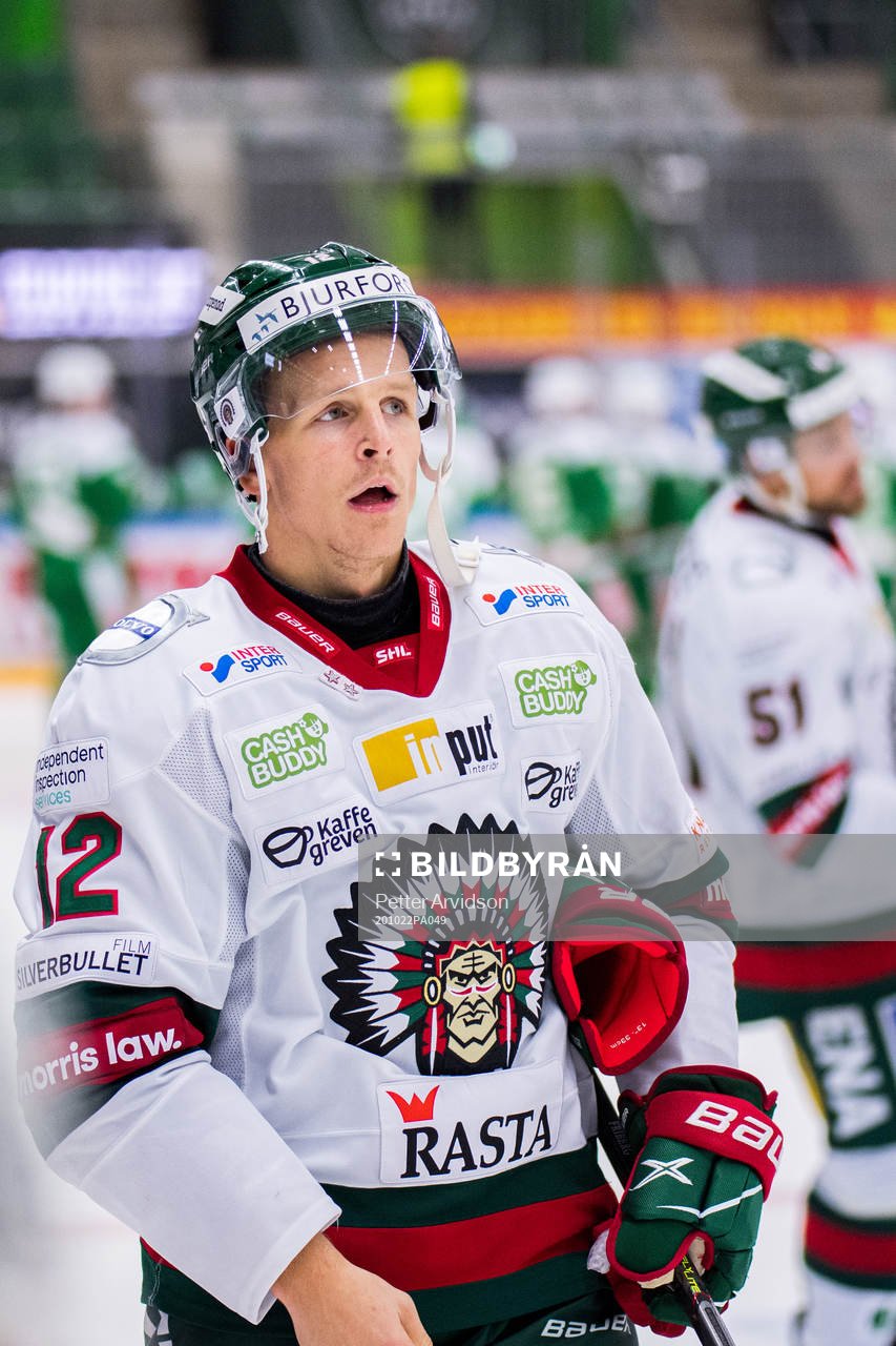 Frölundas Max Friberg deppar