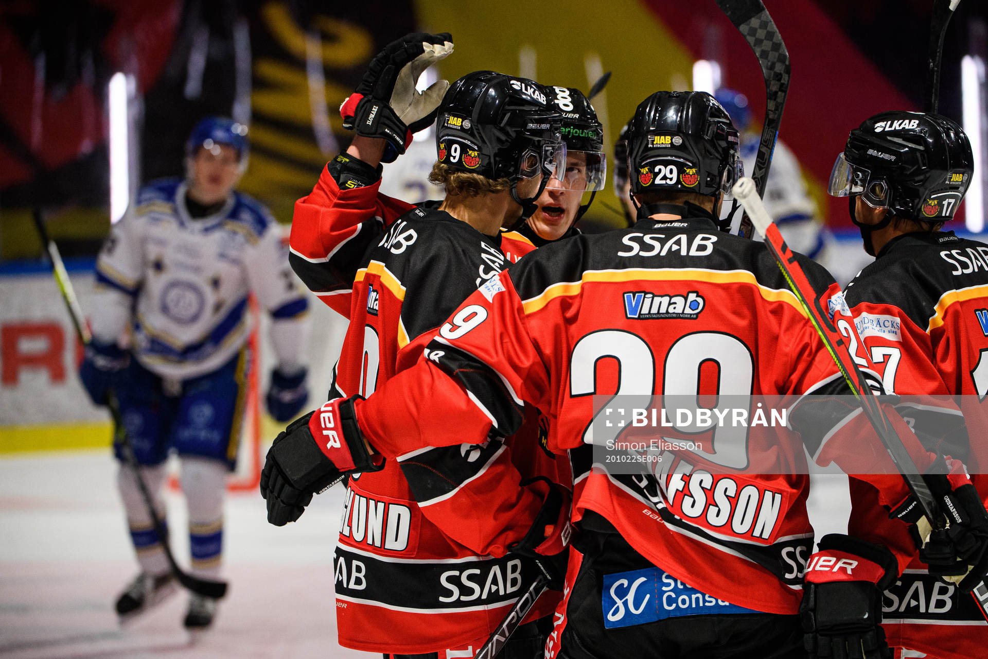 Luleås Victor Berglund jublar