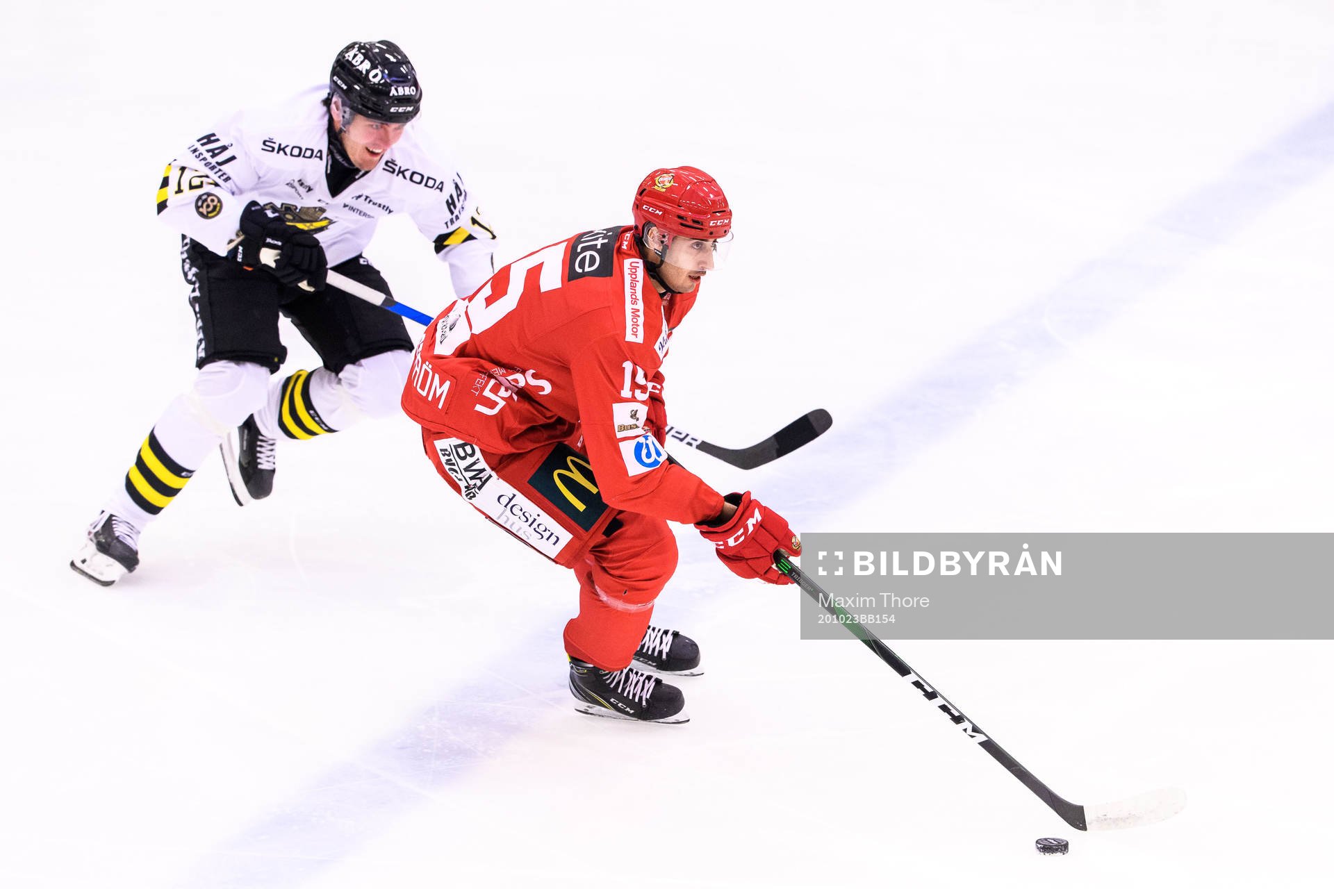 Almtunas Villiam Haagunder ishockeymatchen i