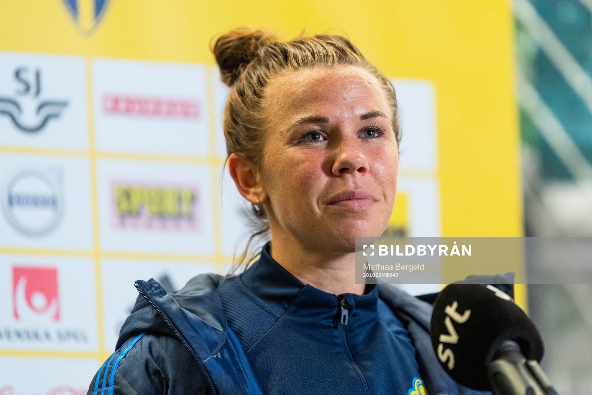 Jessica Samuelsson is interviewed
