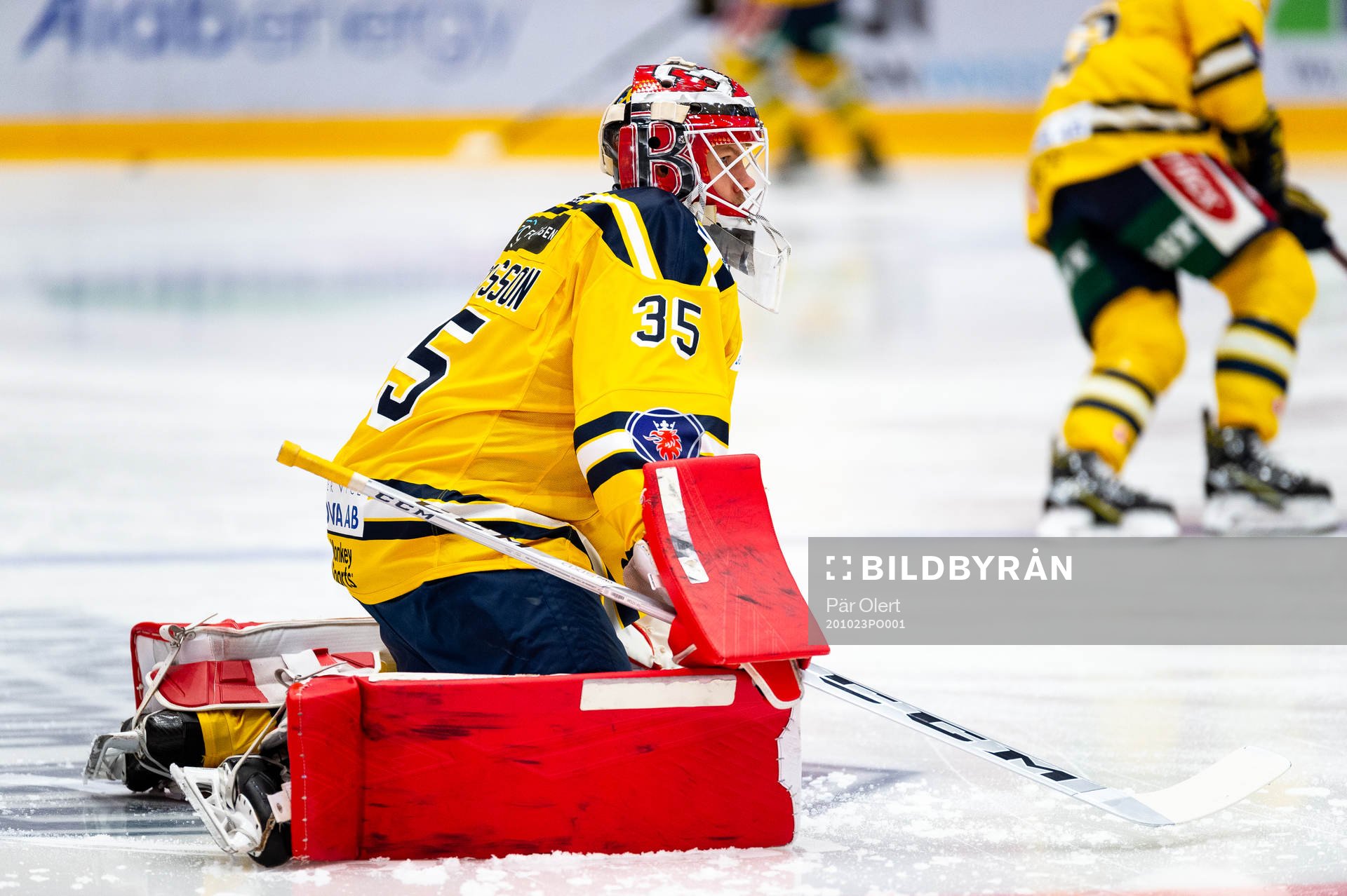 Södertäljes målvakt Filip Gustavsson