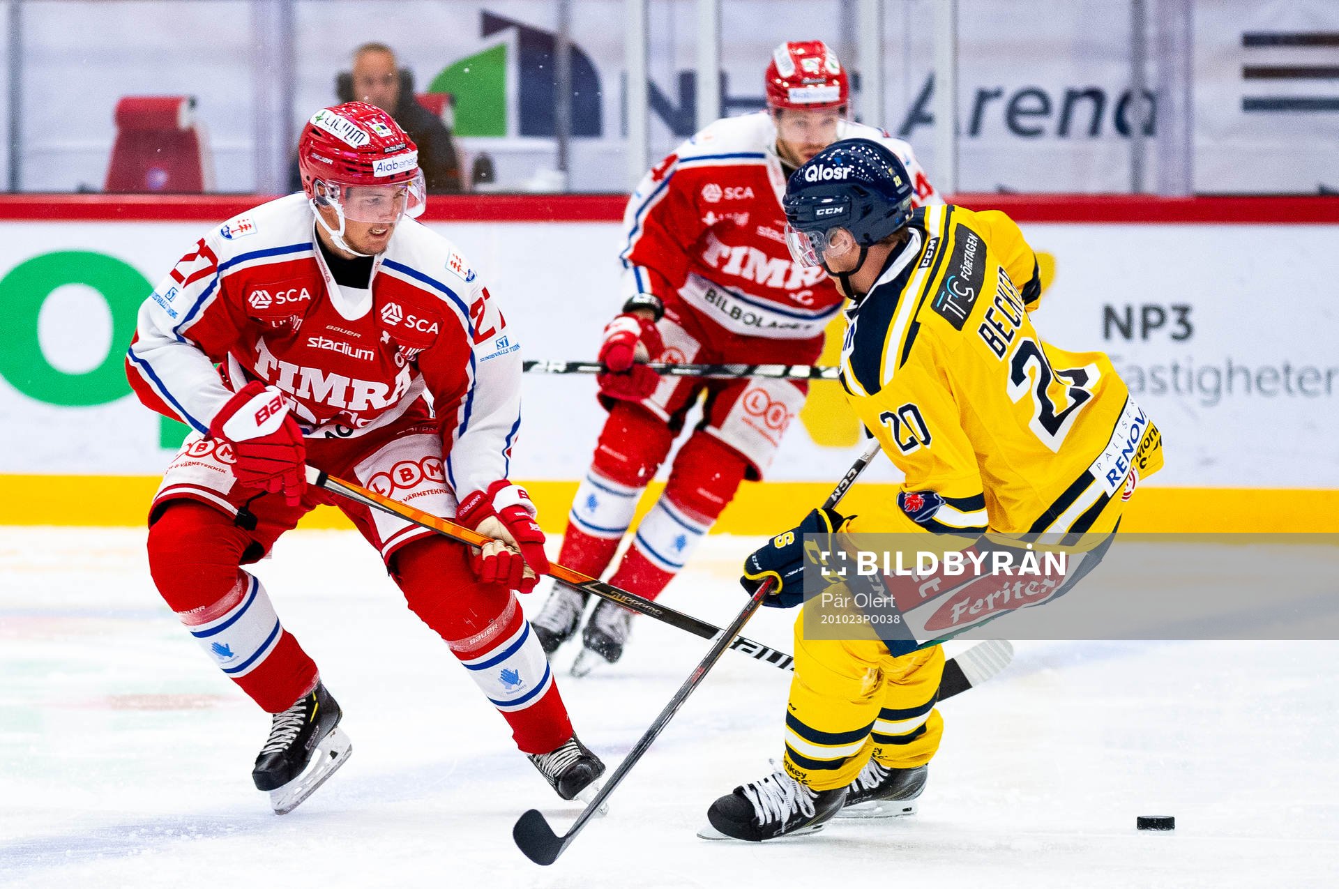 Timrås Isac Lundeström och Södertäljes Carl Becker