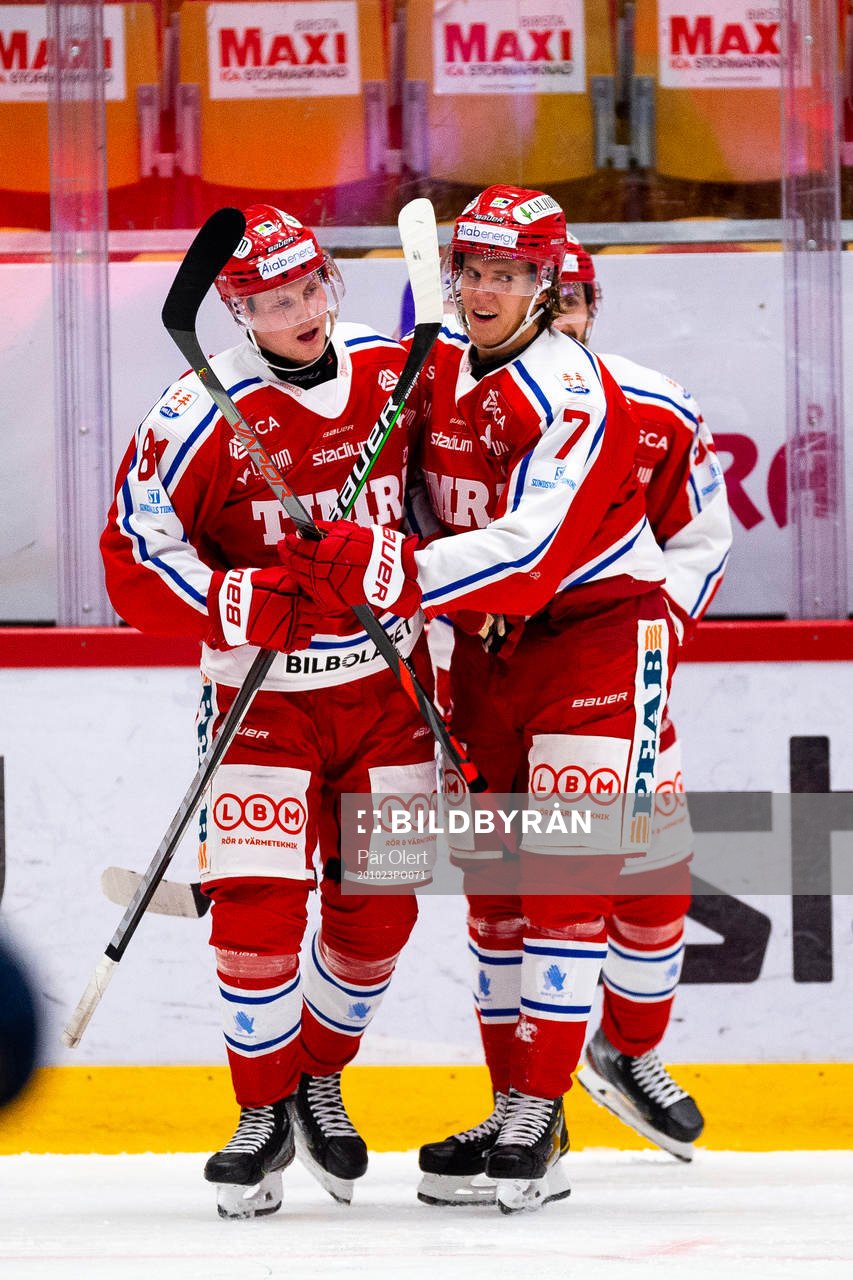 Timrås Jens Lööke och Marcus Hardegård jublar