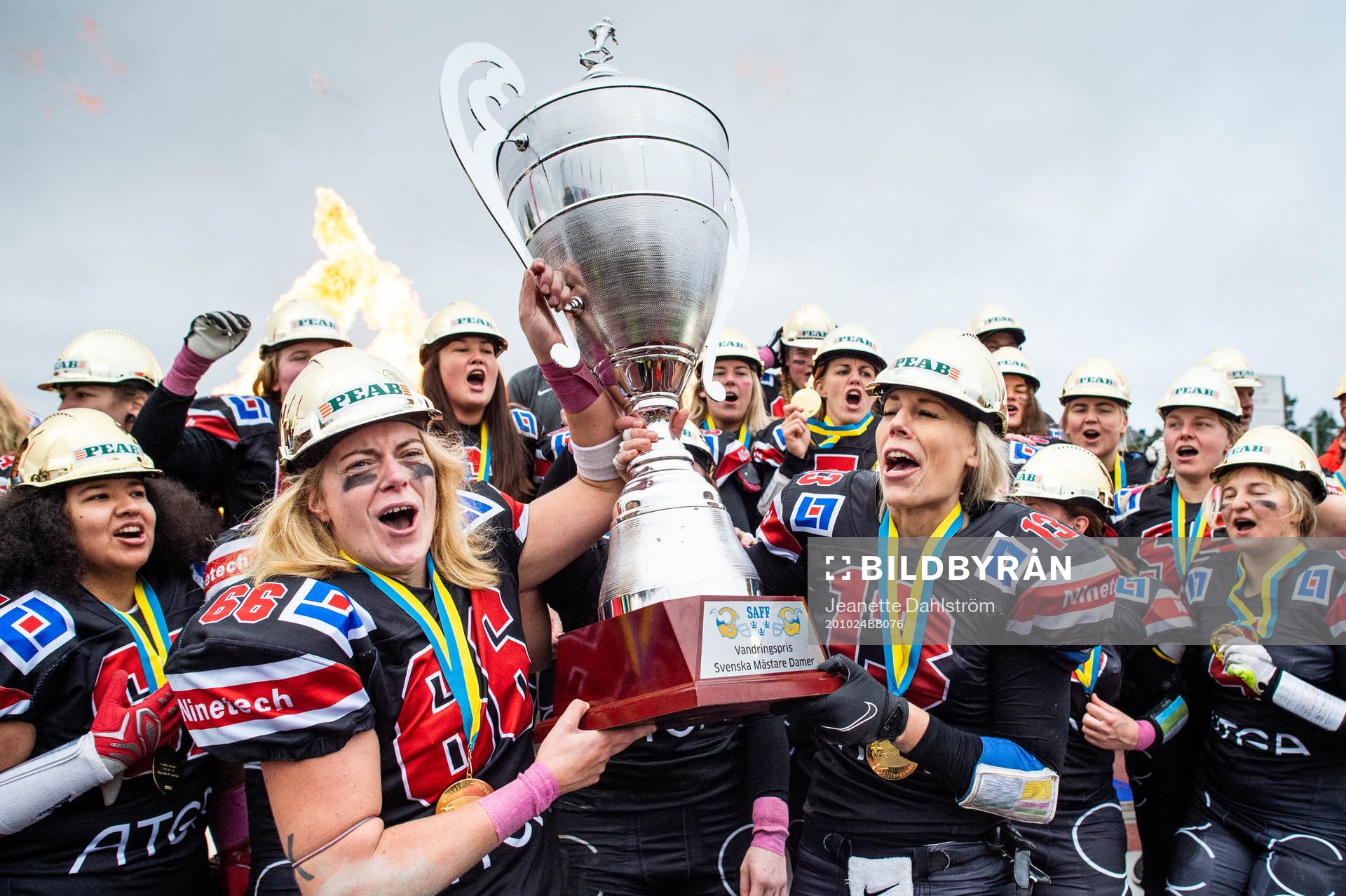 Carlstad Crusaders Linda Johansson och Nathalie Bengtsson
