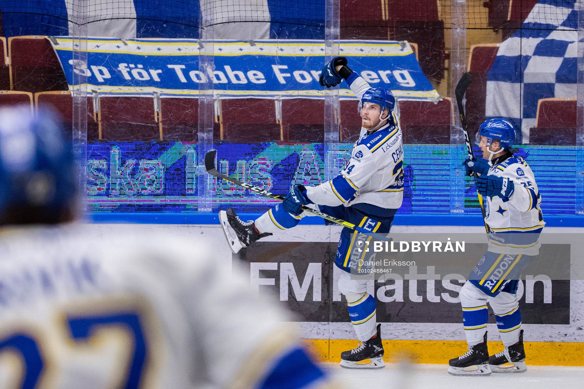 Leksands Peter Cehlarik jublar