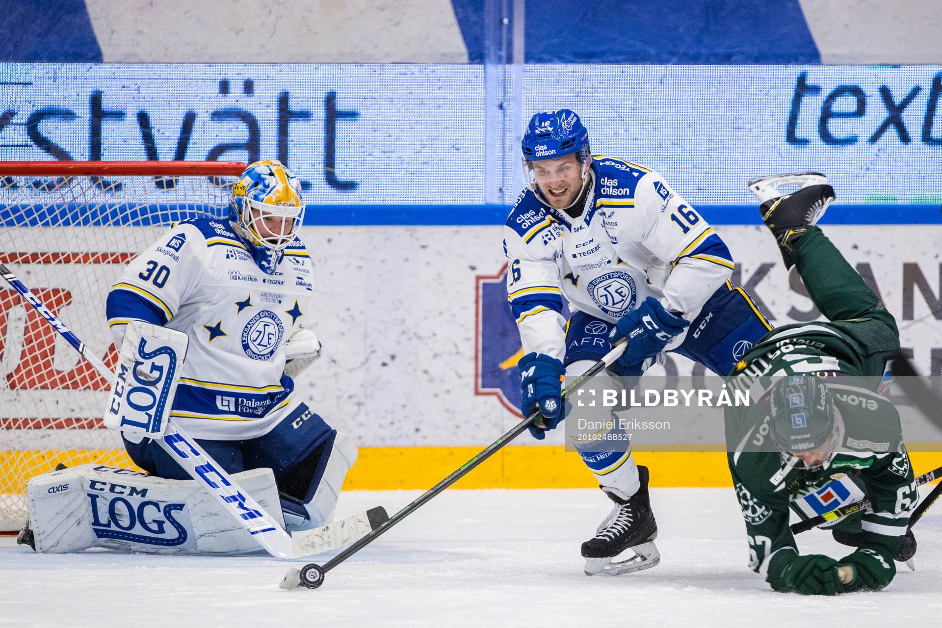 Leksands Daniel Gunnarsson och Färjestads Pontus