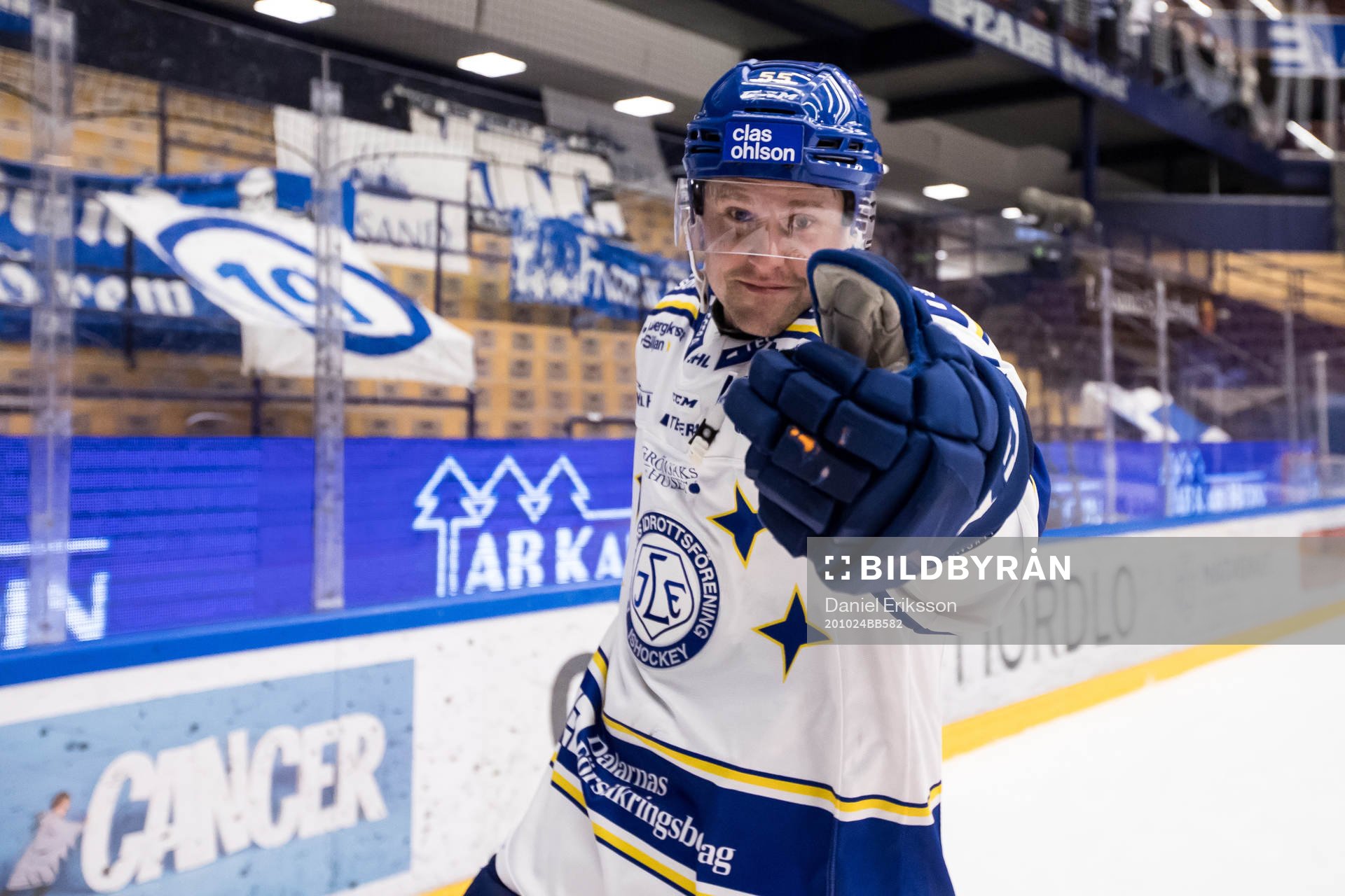 Leksands Jonas Ahnelöv utsedd till matchens krigare