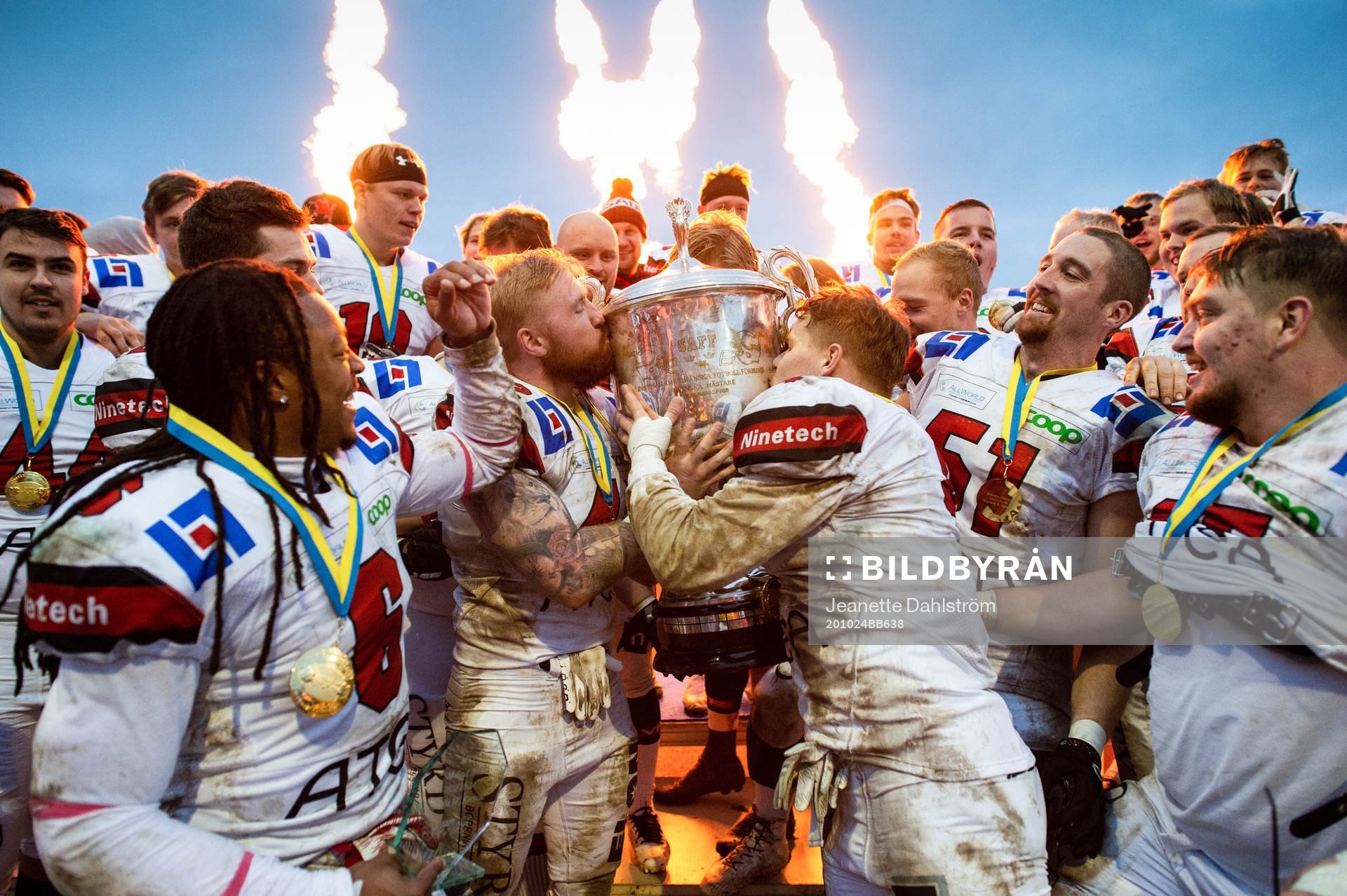 Carlstad Crusaders Darius Lewis, Mattias Eriksson,