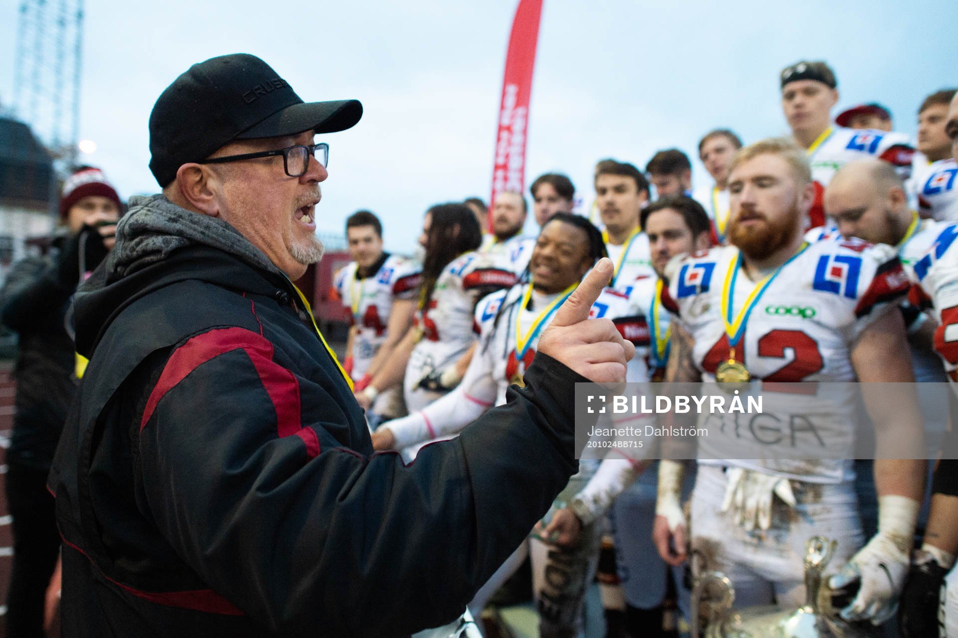 Carlstad Crusaders head coach BD Kennedy