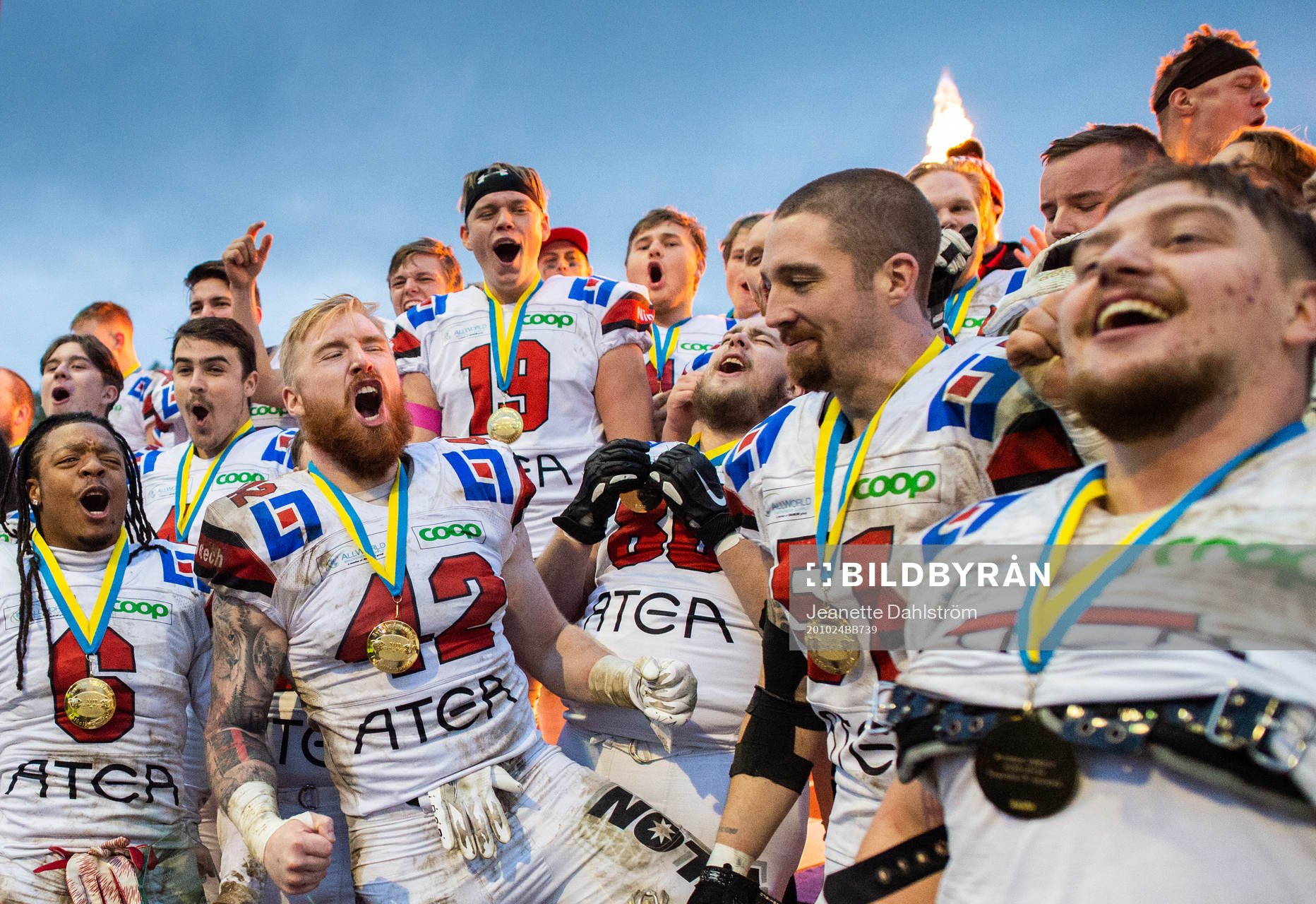 Carlstad Crusaders Darius Lewis, Mattias Eriksson, Adam