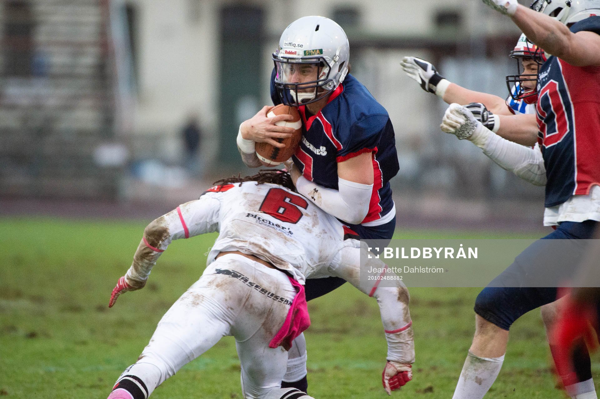Carlstad Crusaders Danny Farley och Stockholm Mean Machines