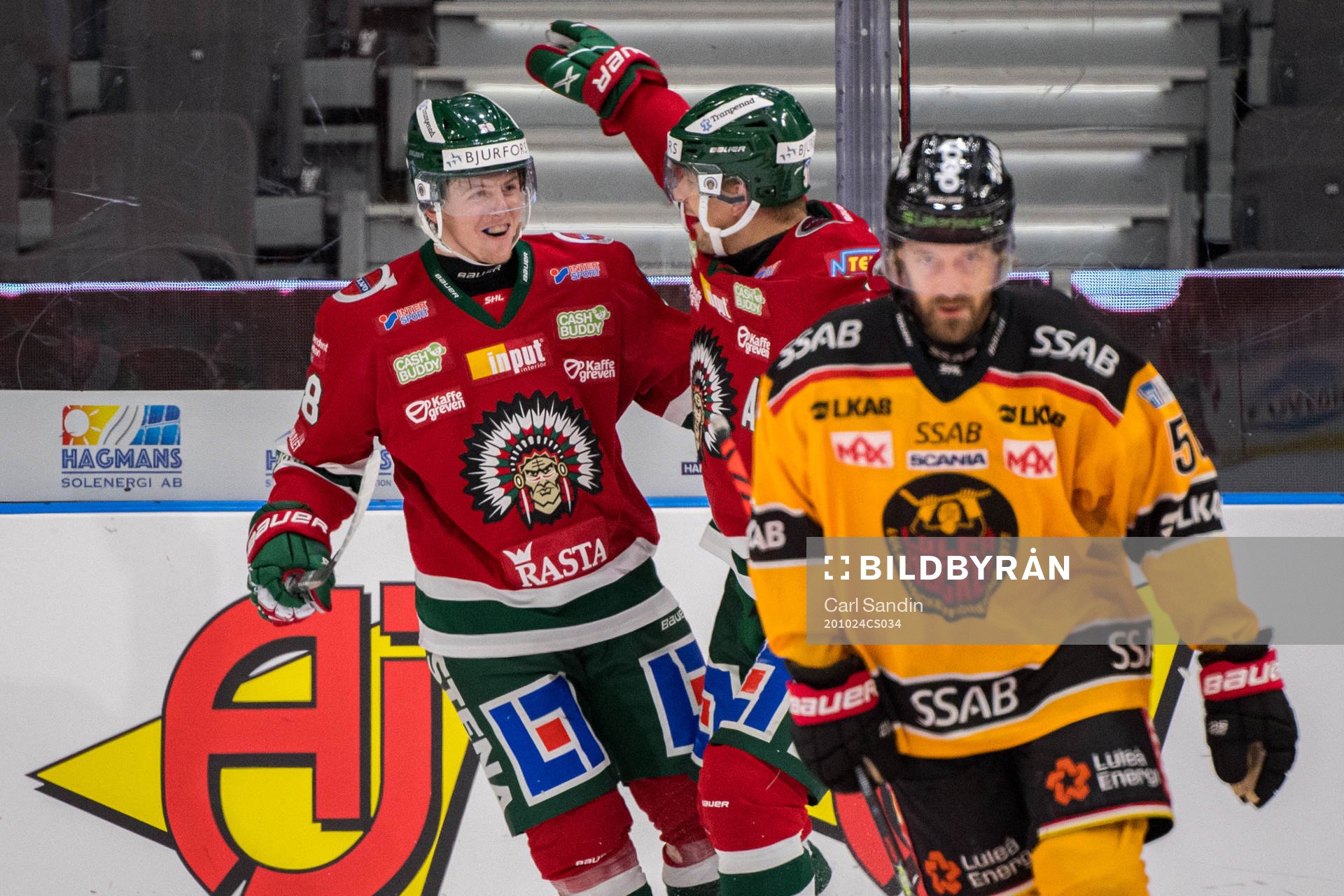 Frölundas Jesper Sellgren jublar