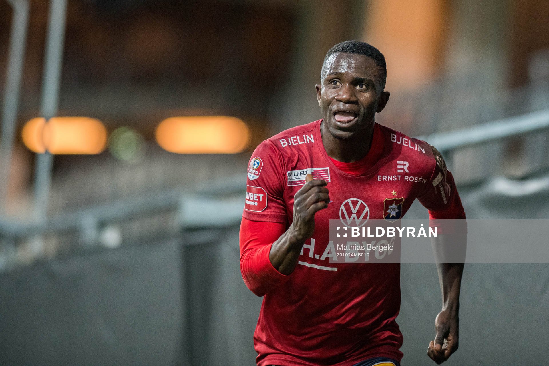 Örgrytes Babacarr Jobe jublar