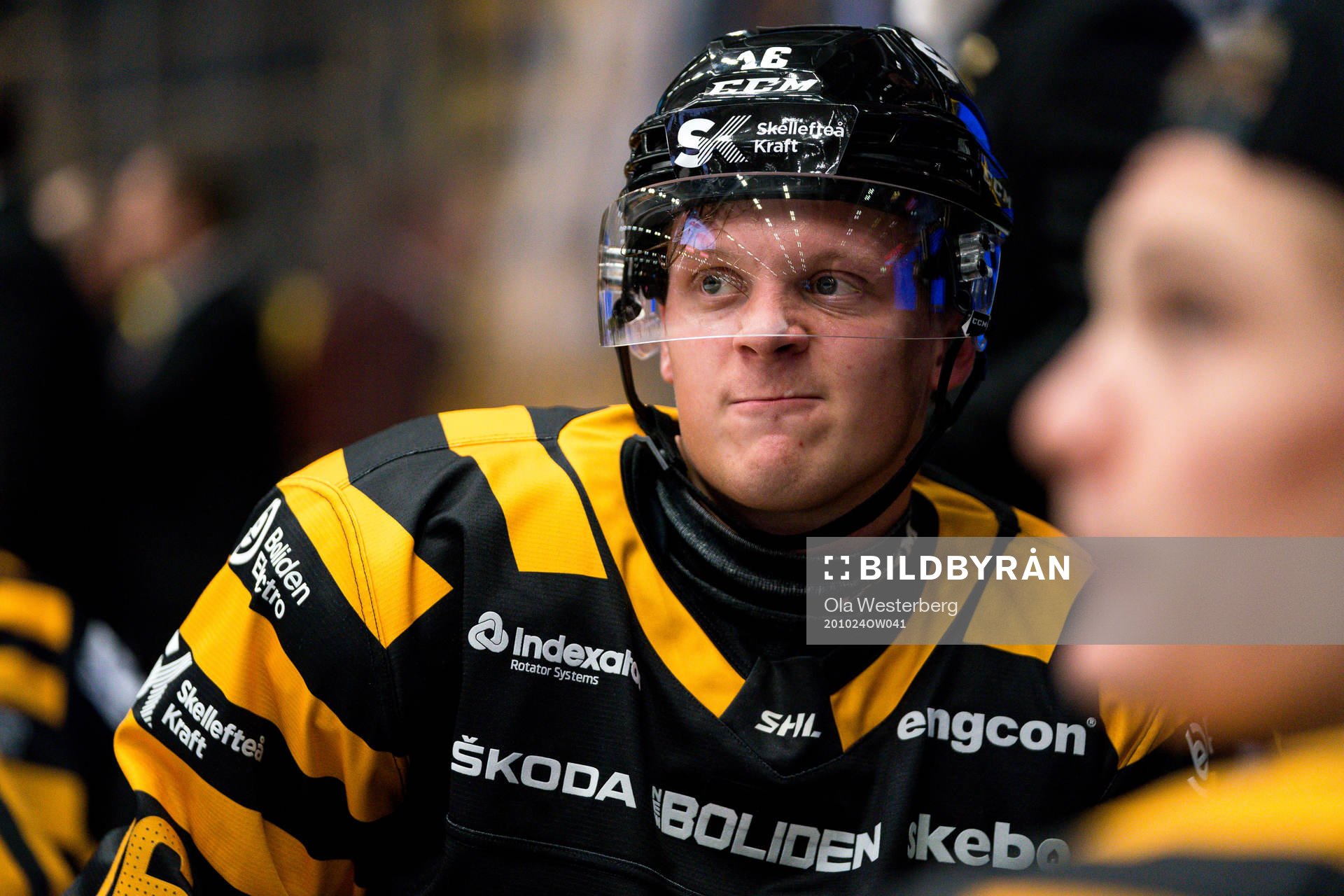 Skellefteås Linus Lindström har ont