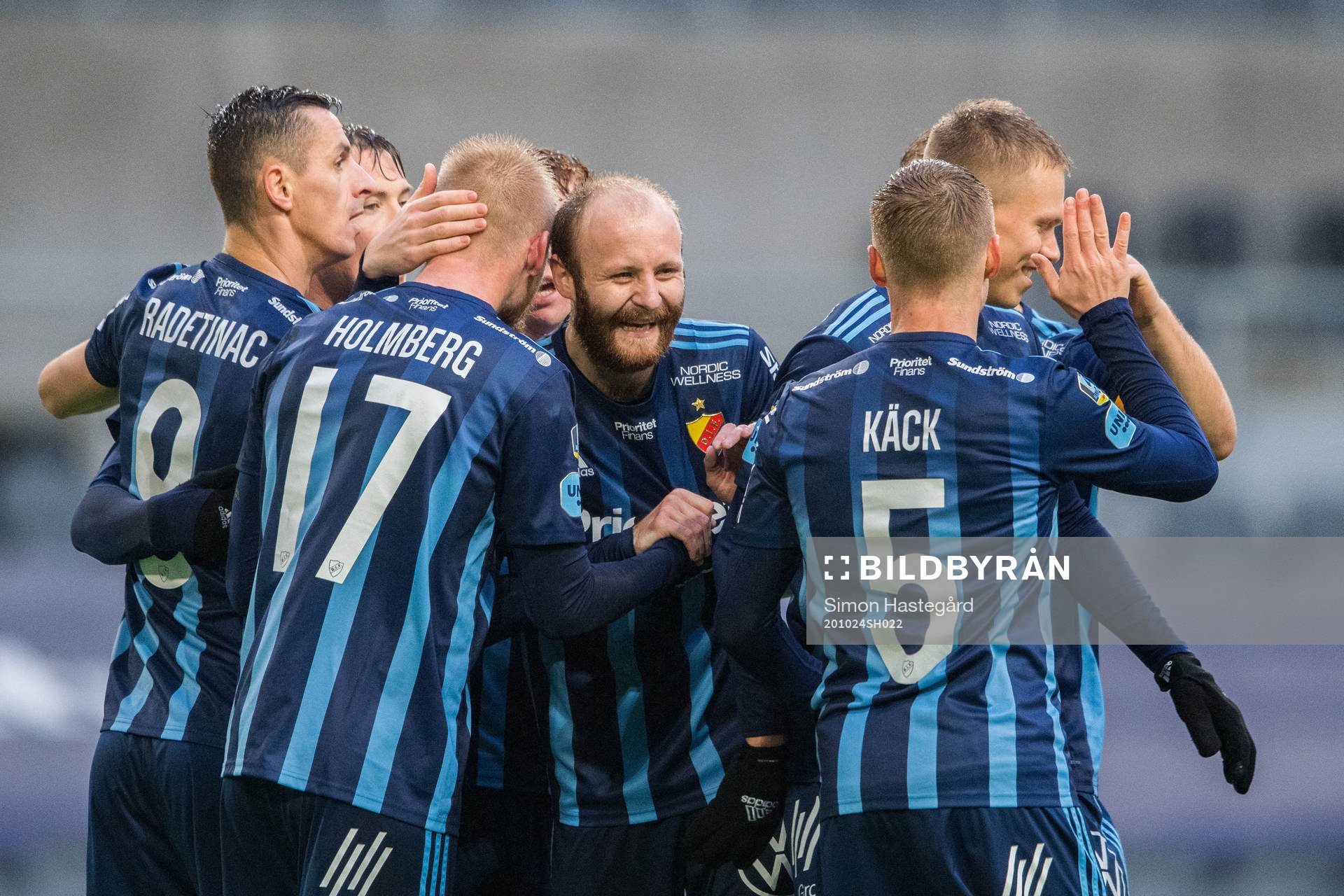 Djurgårdens Haris Radetinac, Kalle Holmberg, Curtis