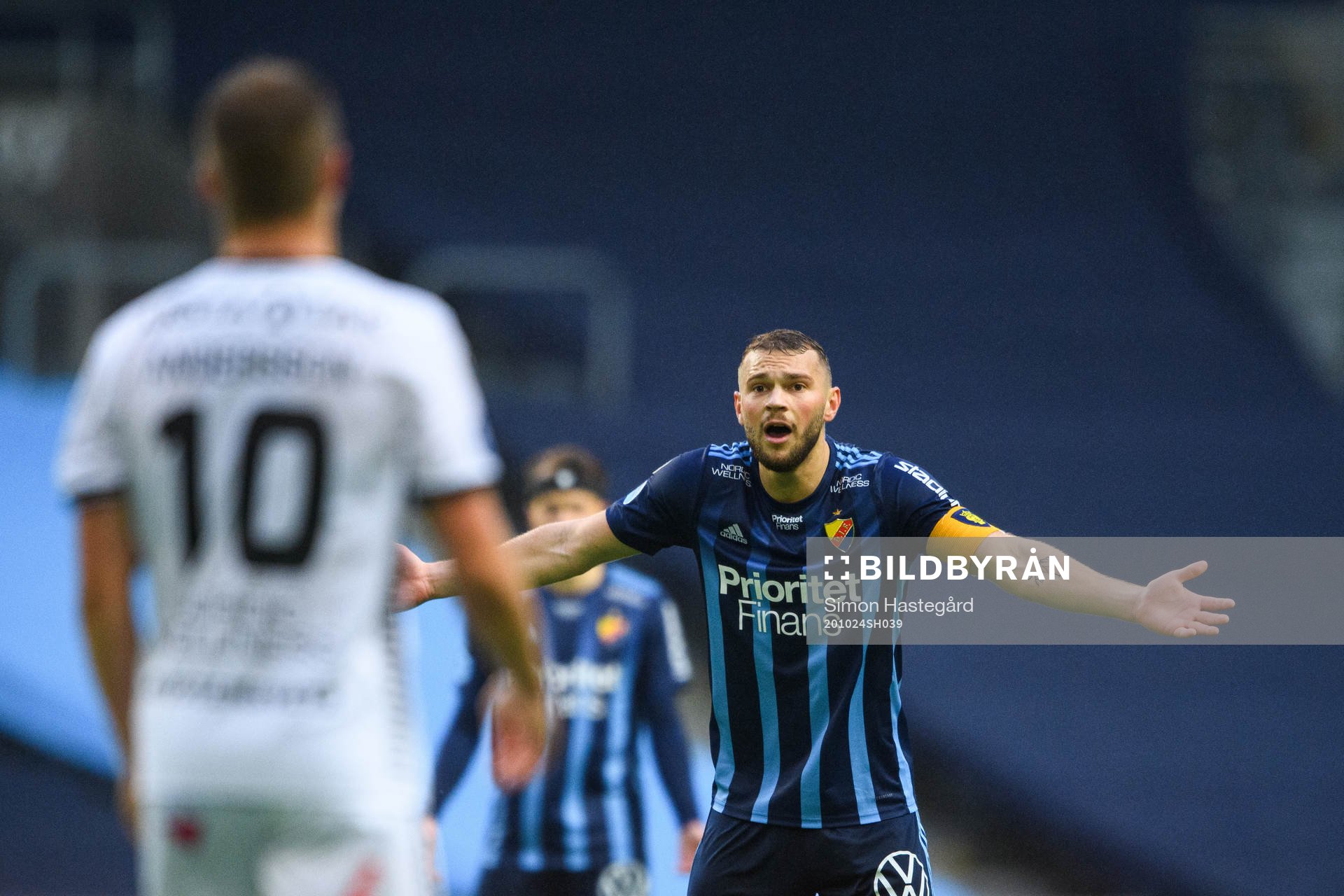 Djurgårdens Jesper Karlström reagerar