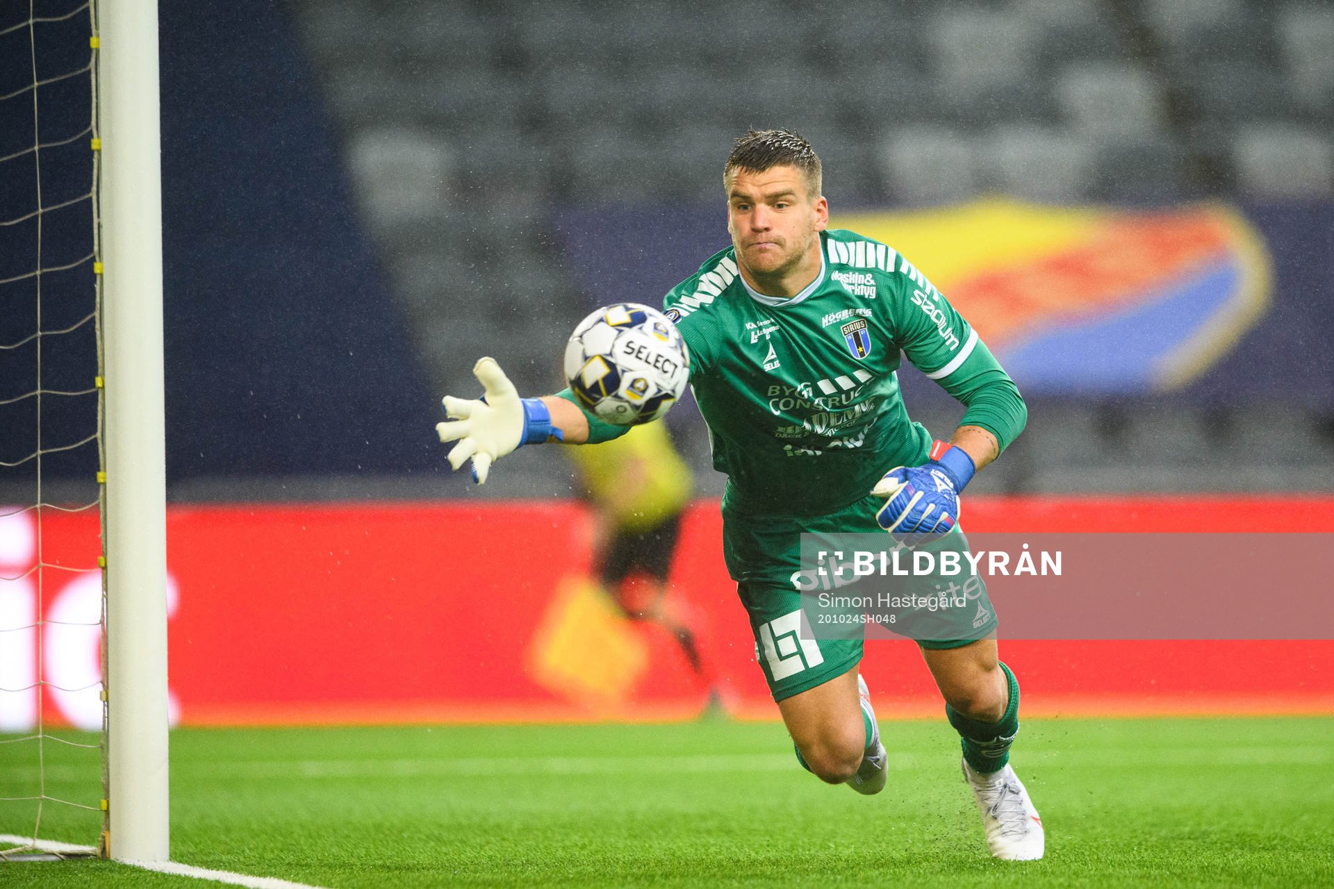 Sirius målvakt Lukas Jonsson