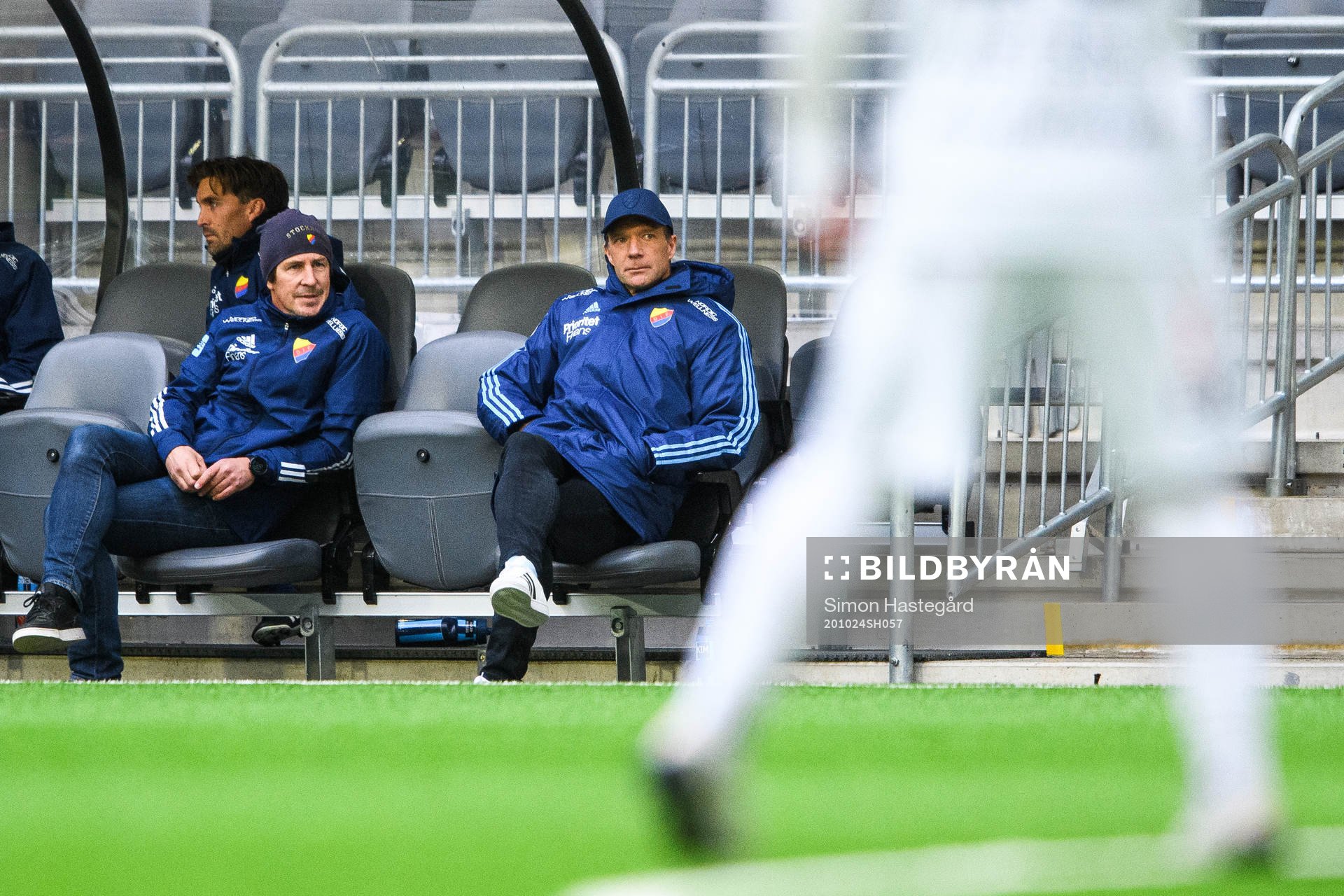 Djurgårdens tränare Thomas Lagerlöf och tränare Kim