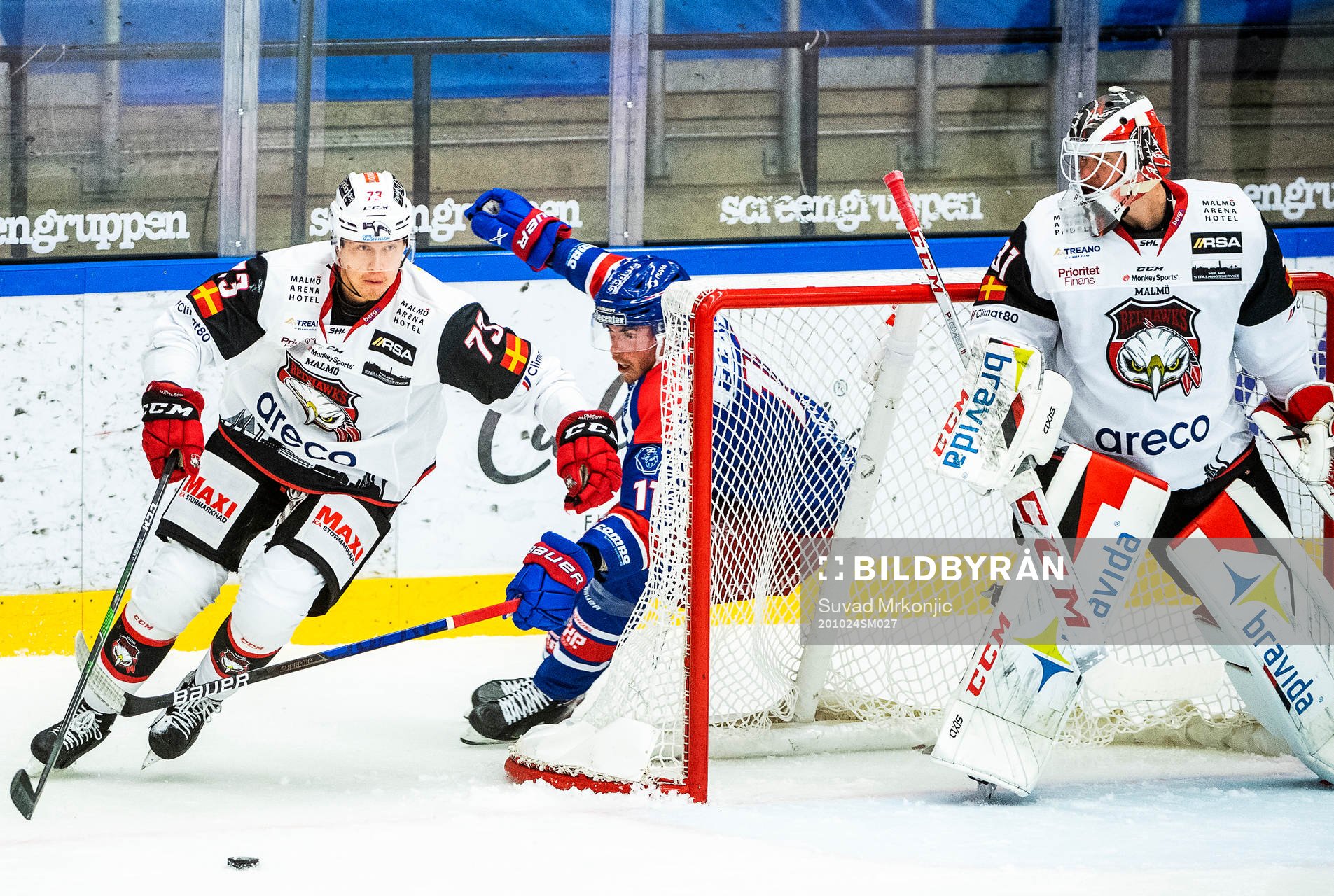 Oskarshamns Joakim Thelin ocjh Malmö Redhawks Adam Ollas