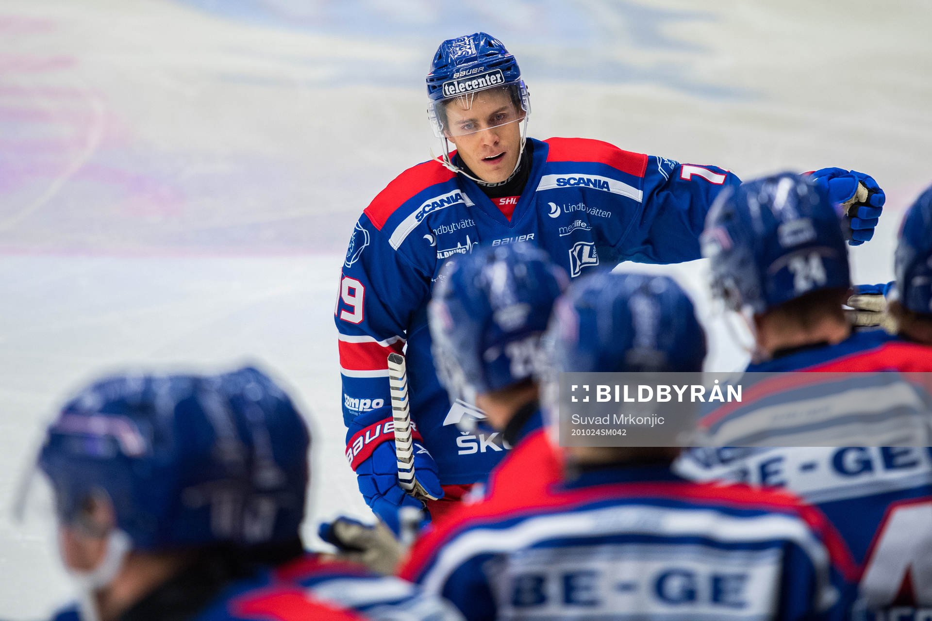 Oskarshamns Tyler Kelleher jublar