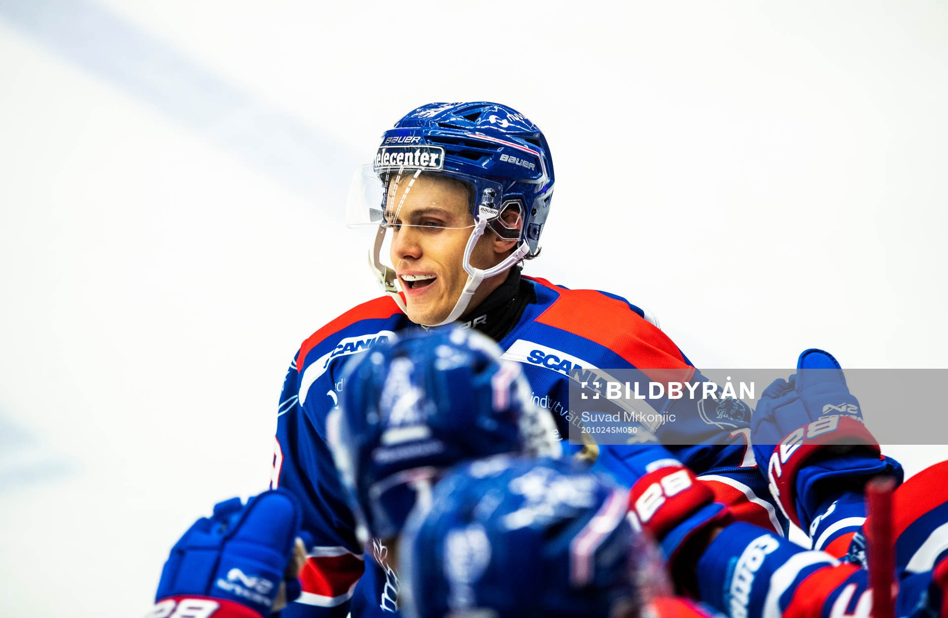 Oskarshamns Tyler Kelleher jublar