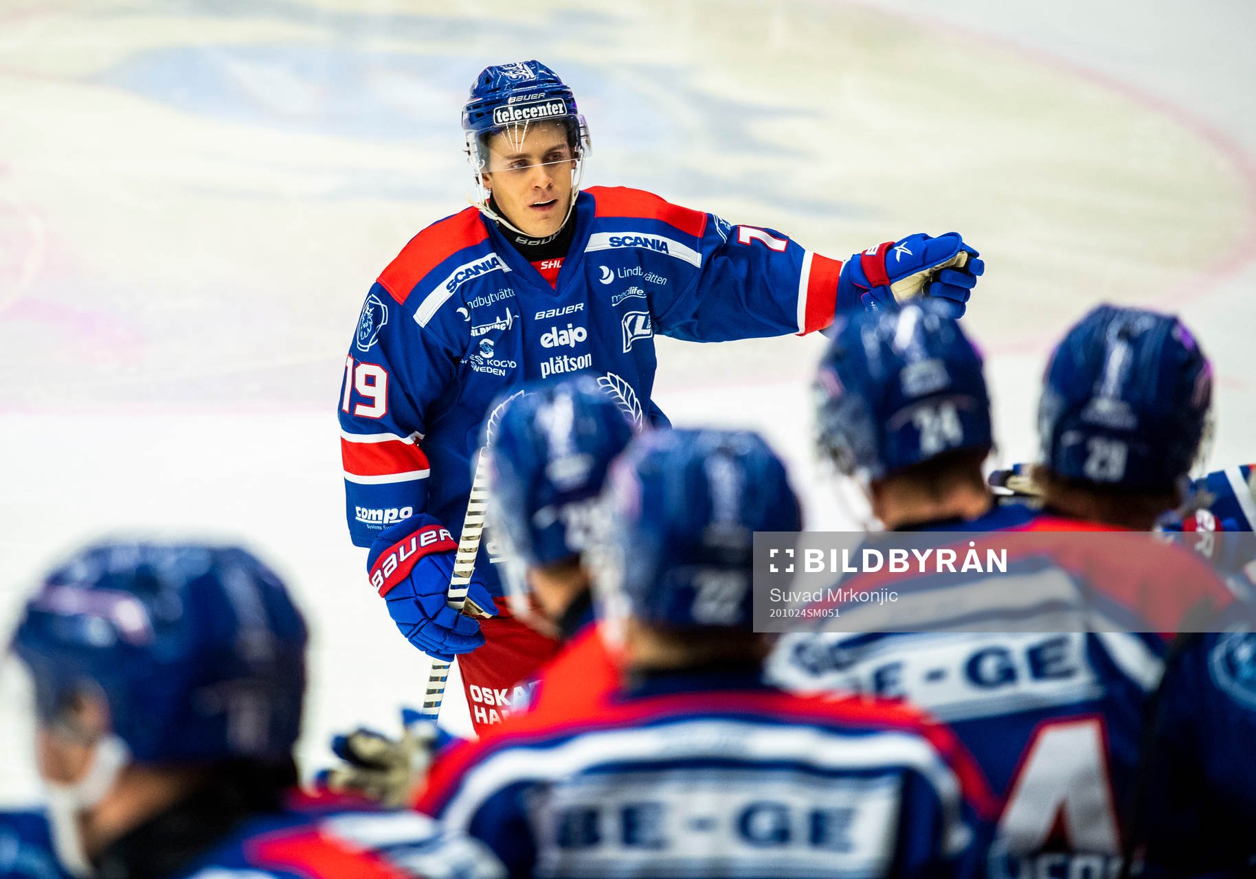 Oskarshamns Tyler Kelleher jublar