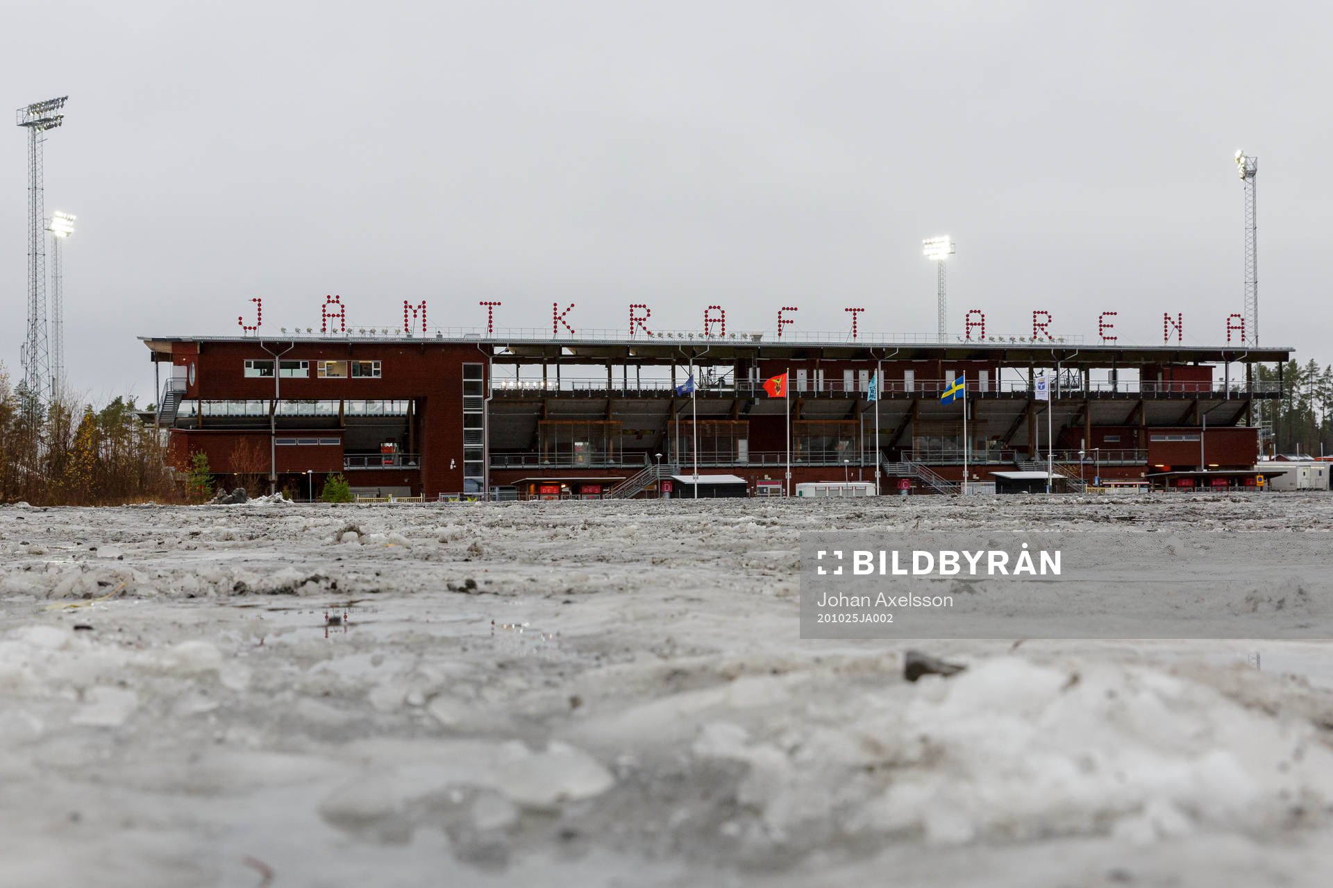 Slask utanför Jämtkraft Arena