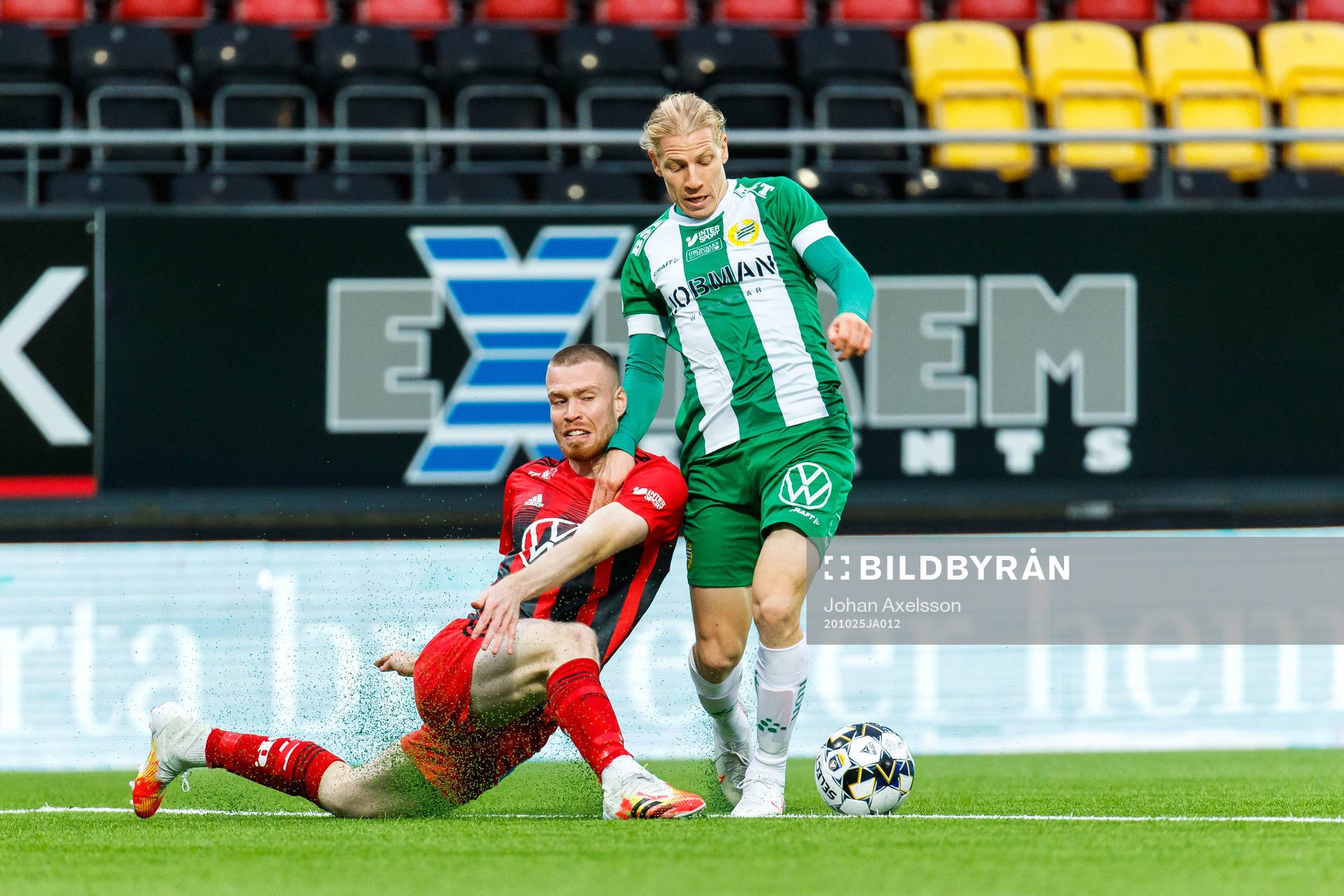 Östersunds Thomas Isherwood och Hammarbys Gustav Ludwigson