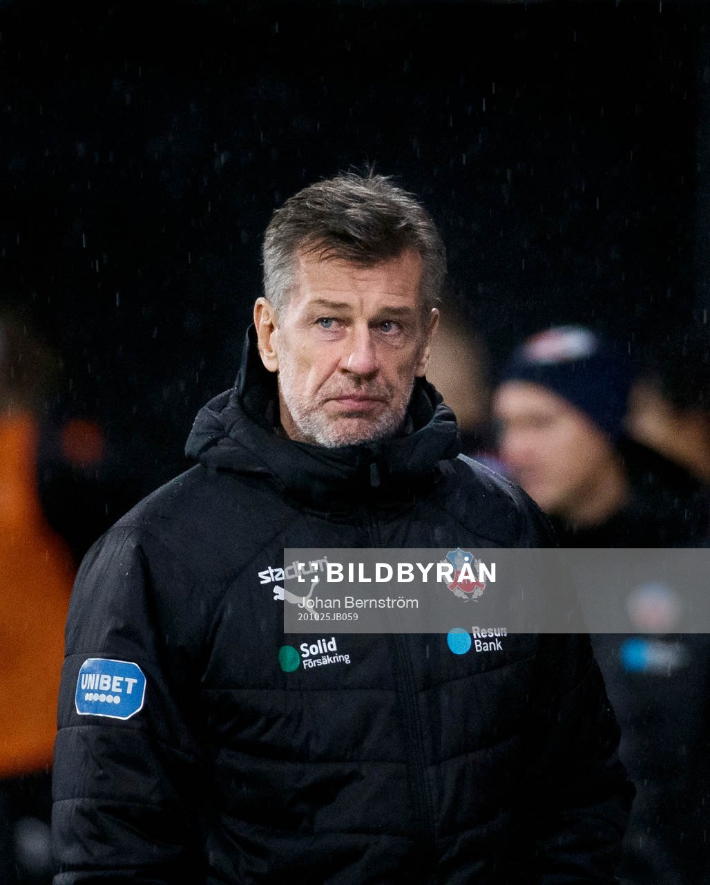 Helsingborgs målvaktstränare Sven Andersson under fotbollsmatchen i Allsvenskan mellan Örebro och Helsingborg den 25 oktober 2020 i Örebro.