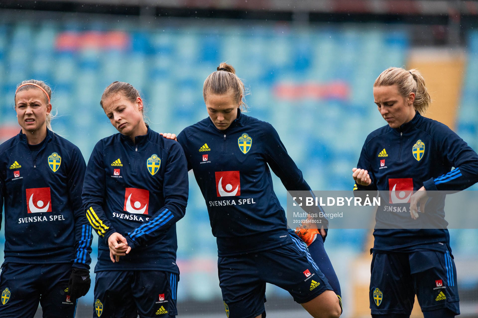 Hanna Glas, Anna Anvegård, Magdalena Eriksson and Mimmi