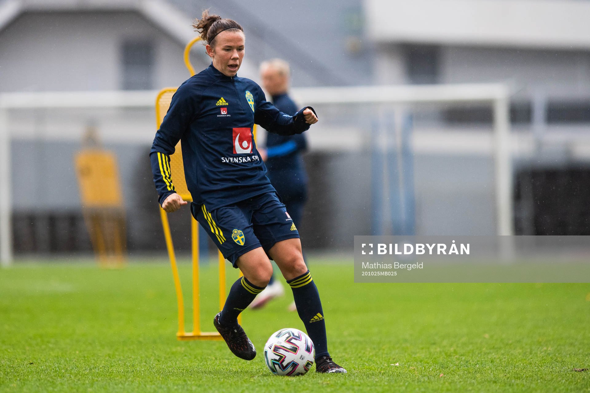 Jessica Samuelsson during a training session with the Swedish women’s national football team on October 25, 2020 in Gothenburg.