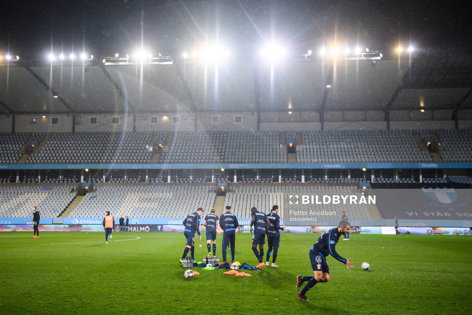 IFK Göteborg spelare värmer upp