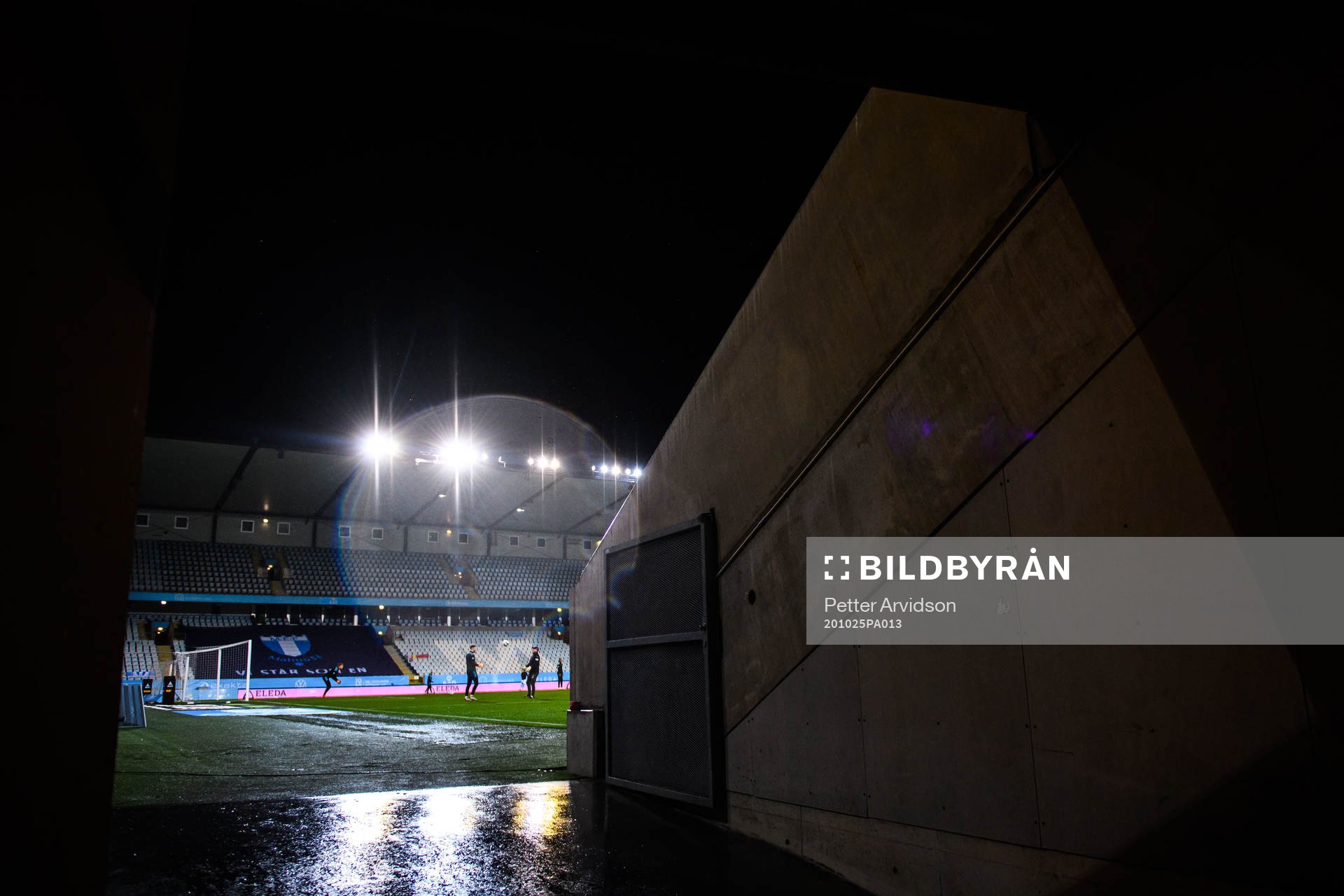 Regn på Eleda Stadion