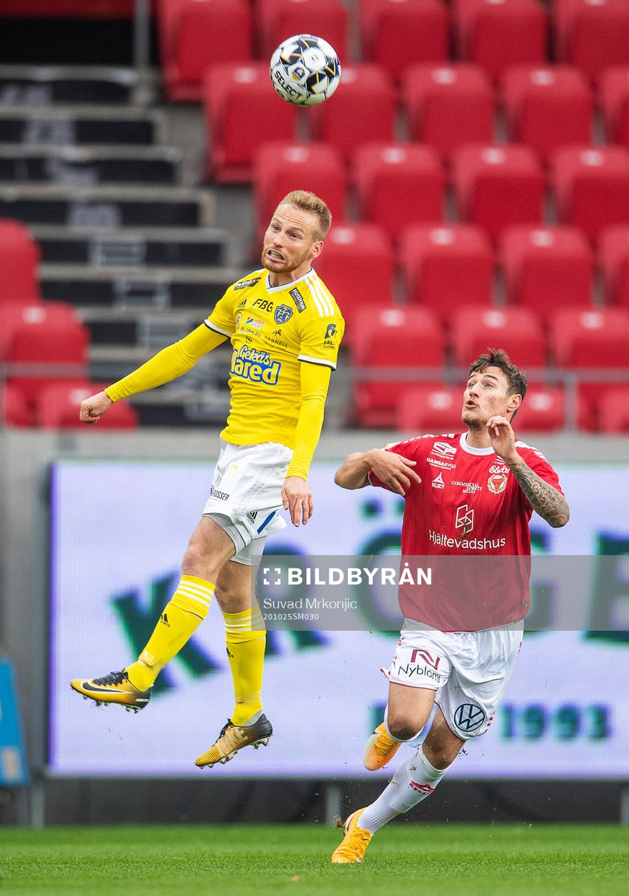 Kalmars Adrian Edqvist och Falkenbergs Tobias Englund