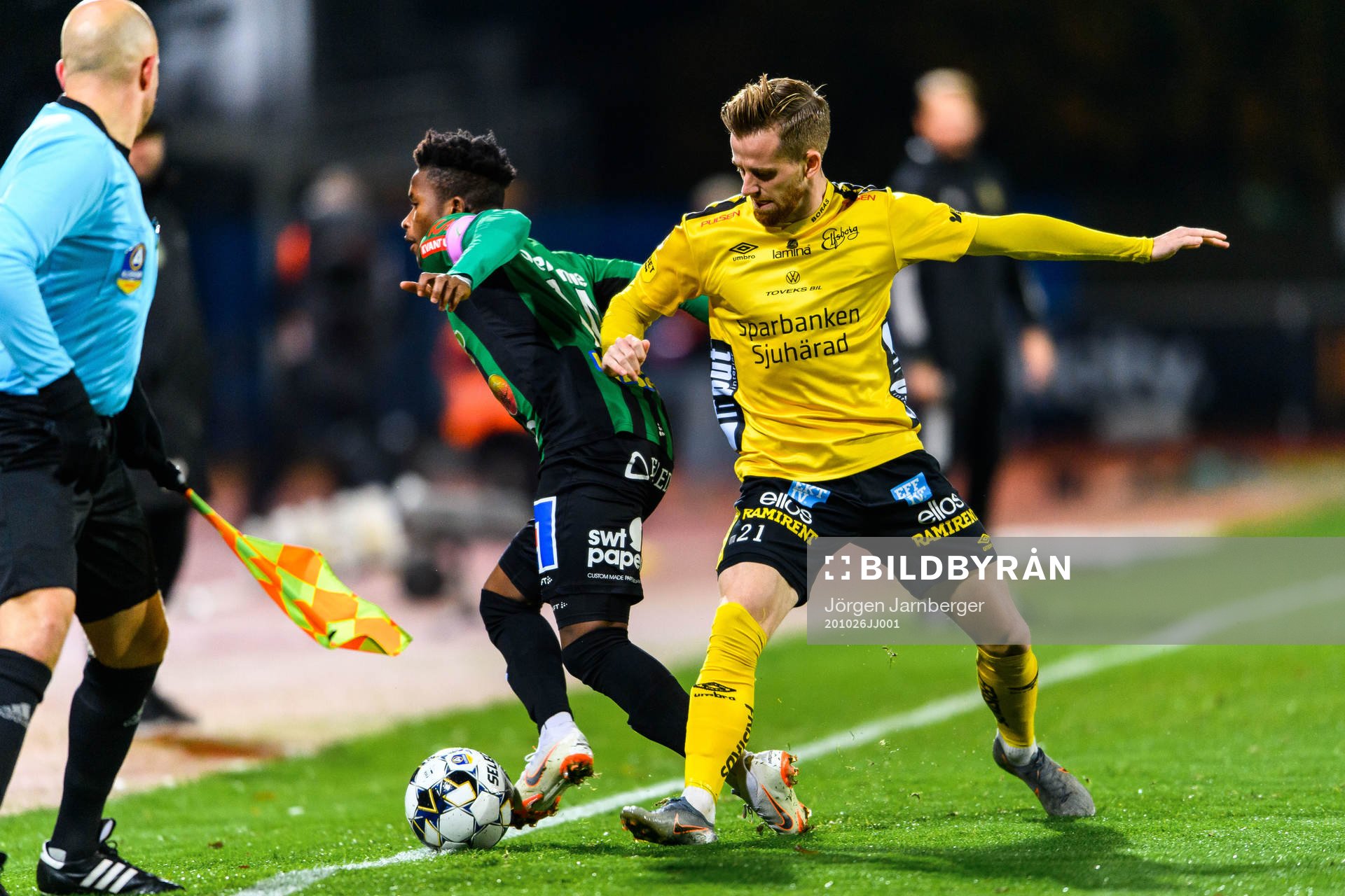 Varbergs Adama Fofana och Elfsborgs Rasmus Alm