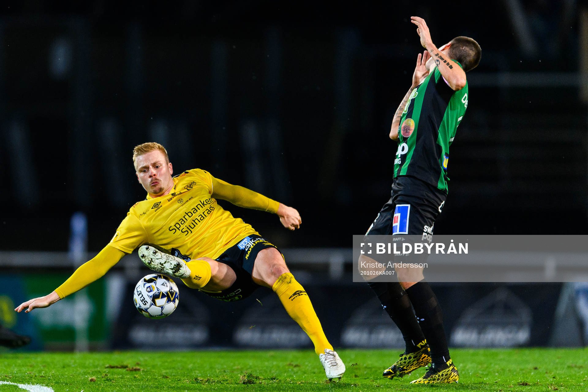 Elfsborgs Per Frick och Varbergs Jon Birkfeldt
