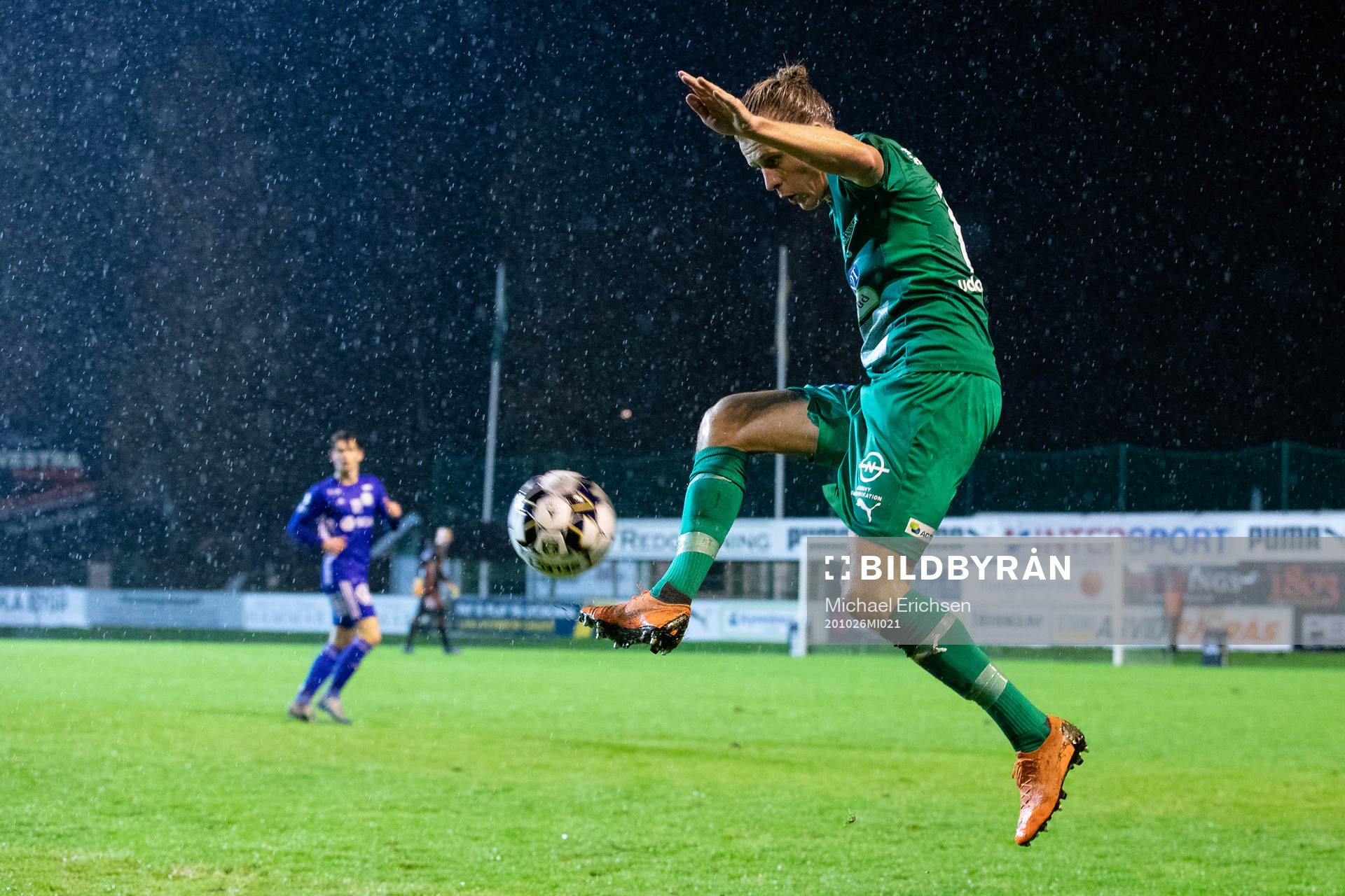 Ljungskiles Jesper Westermark under fotbollsmatchen i Superettan mellan Ljungskile och GIF Sundsvall den 26 oktober 2020 i Ljungskile.