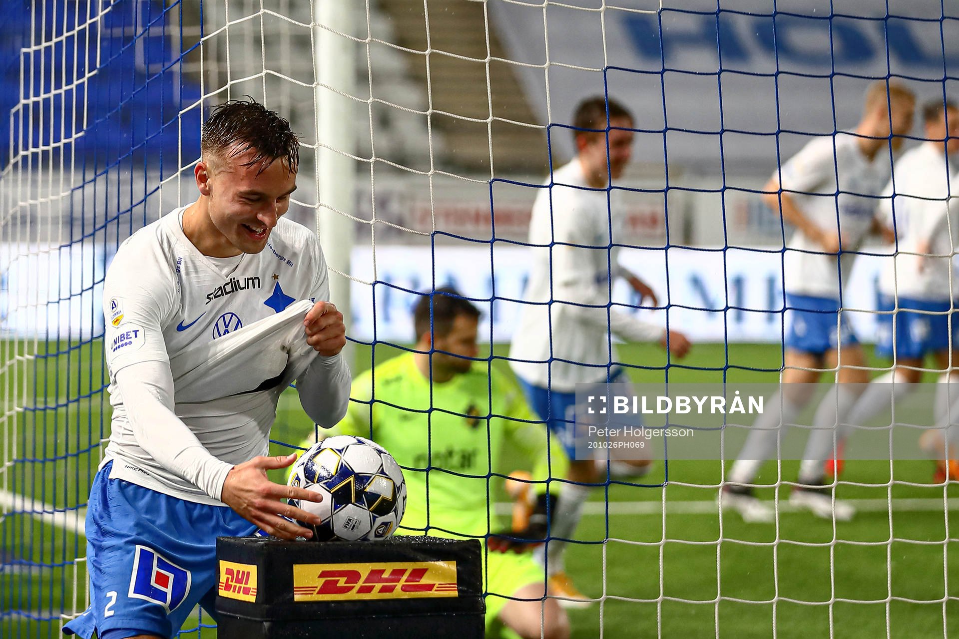 IFK Norrköpings Henrik Castegren jublar