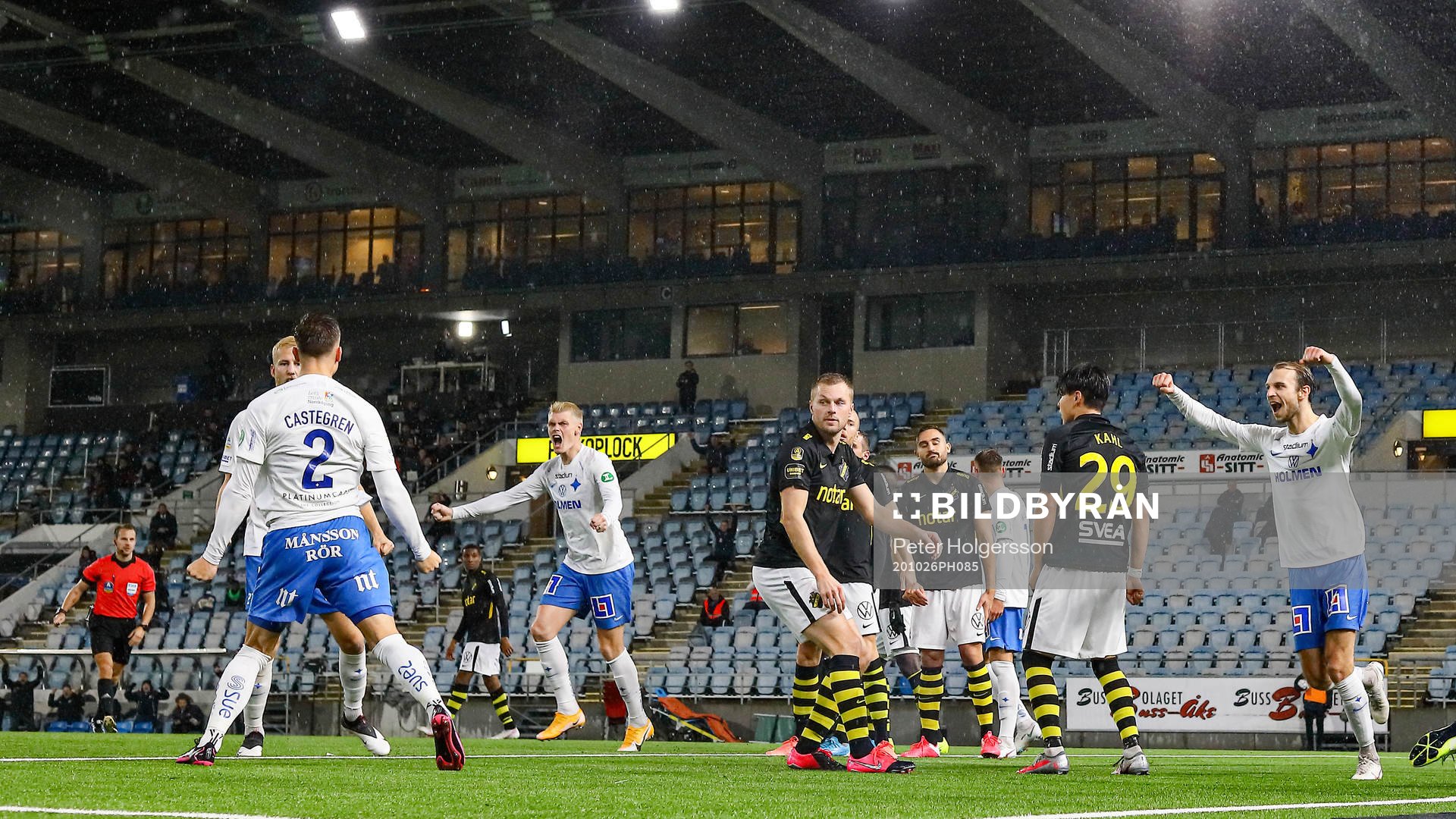 IFK Norrköpings Henrik Castegren, Eric Smith och Lars