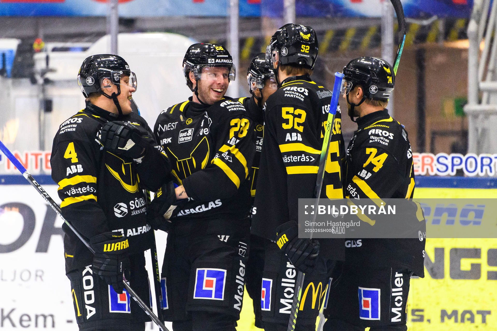 Västerås Lukas Zetterberg jublar