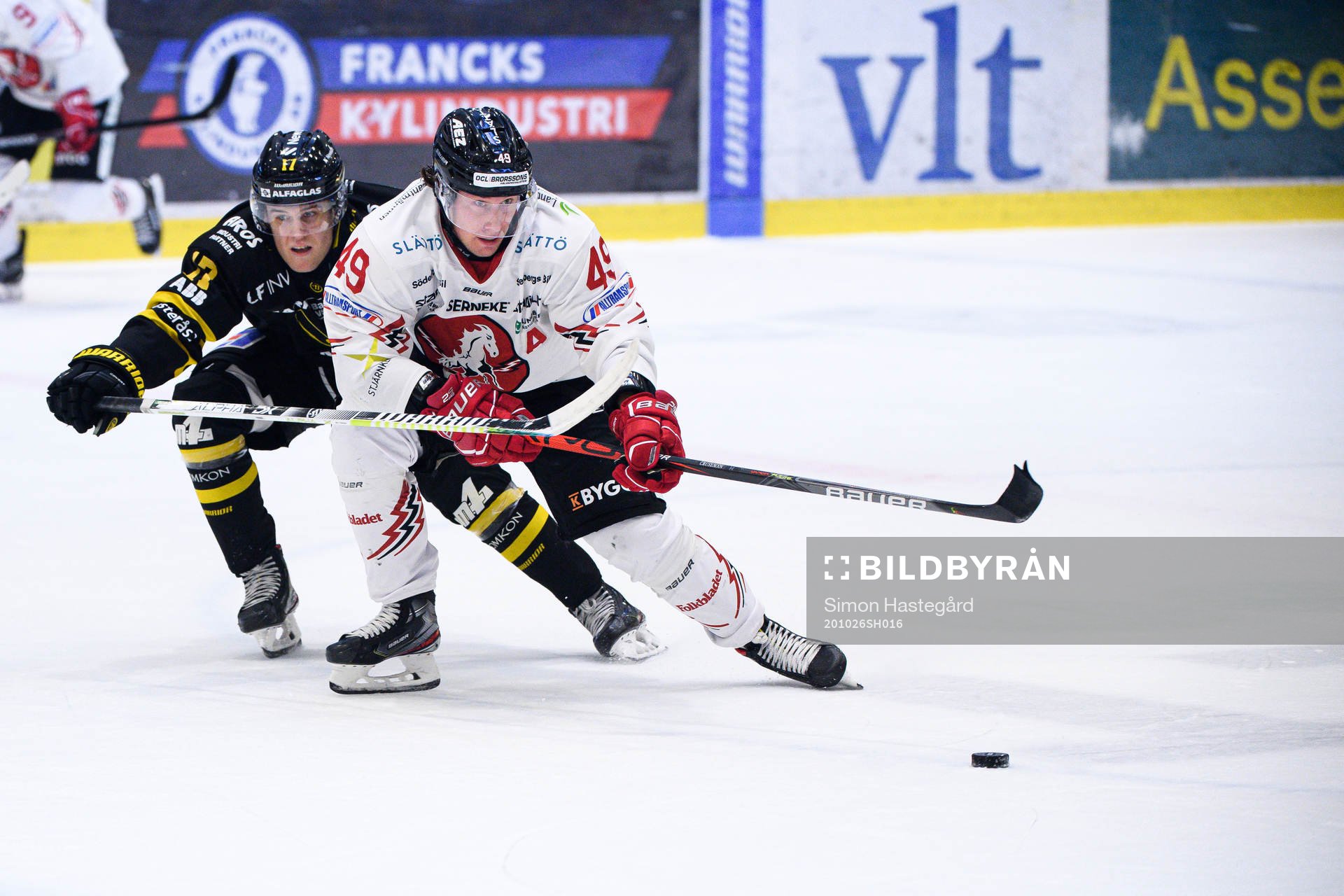 Västerås William Wikman och Vita Hästens Filip Cruseman