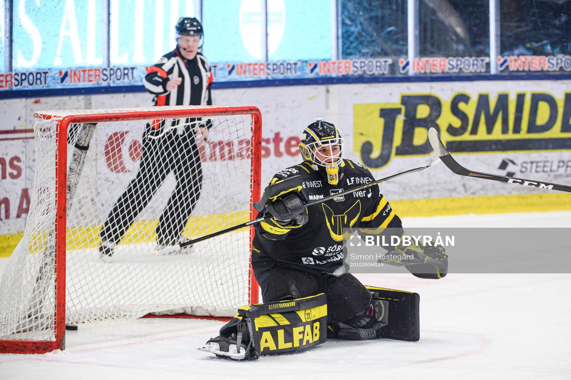 Västerås målvakt Jesper Myrenberg deppar